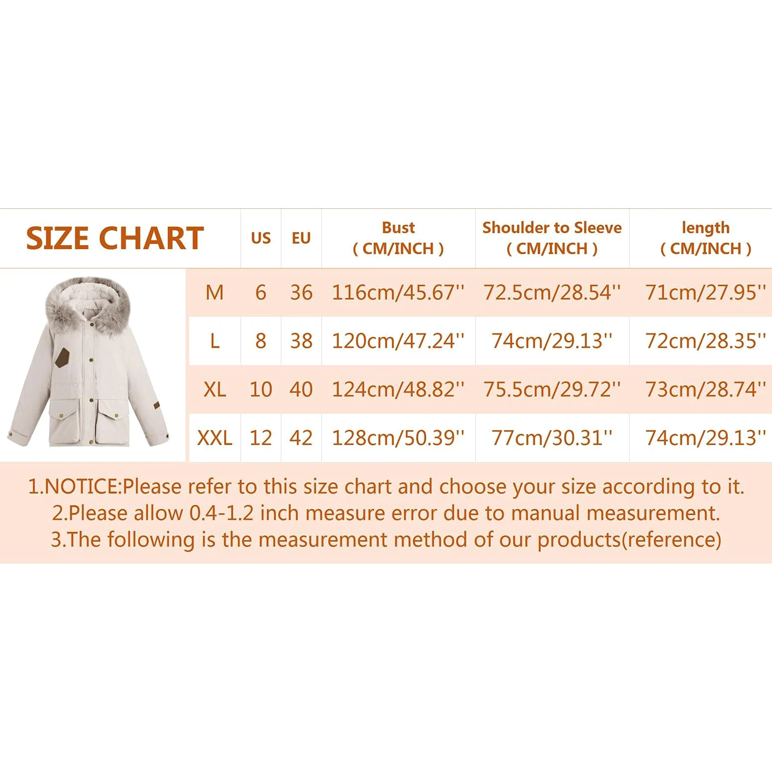 Chaqueta de invierno para mujer, moderna, cálida, acolchada, cortavientos, de piel sintética, parka con capucha, bolsillo corto, parka para exteriores, cortavientos, M - XXL