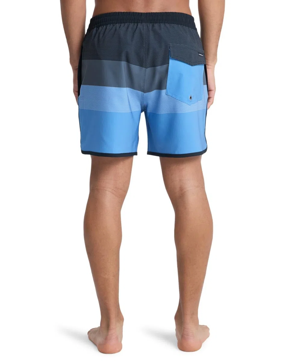 Quiksilver Stretch Scallop Volley 16" - Short de Natación - Hombre - Marrón.