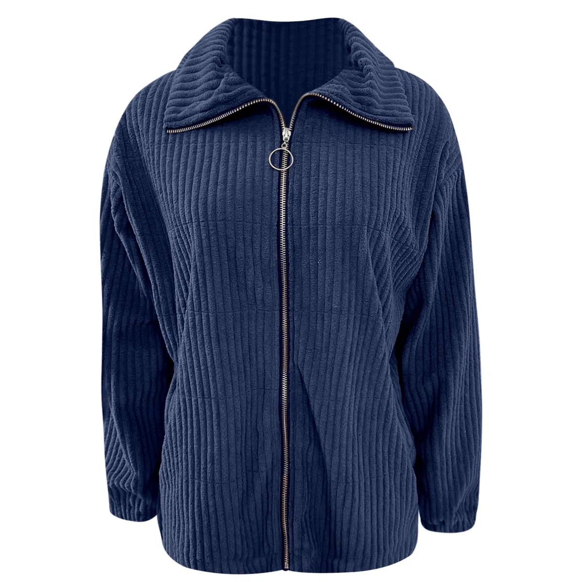 Chaqueta Mujer Invierno Chaquetas casuales elegantes cuello manga larga abrigo corto bolsillo uso diario mujer
