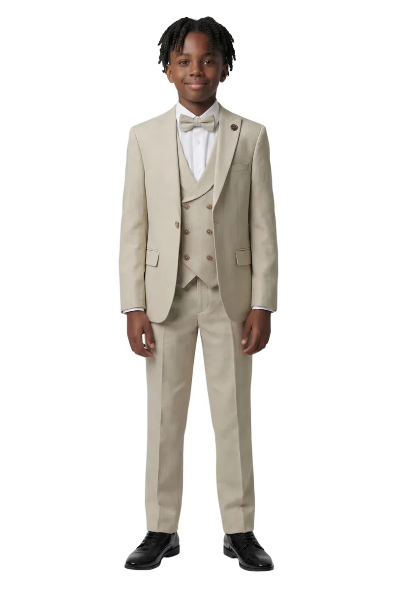 SIRRI Traje Formal Entallado de 5 Piezas para niños, Ideal para Bailes de graduación y Ocasiones Especiales, de 1 a 16 años.