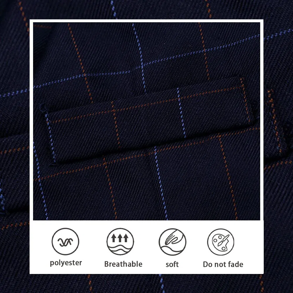 Conjunto de Trajes Comunion Niño Blazer y Pantalón de Primavera y Otoño para Boda Ceremonia Bautizo