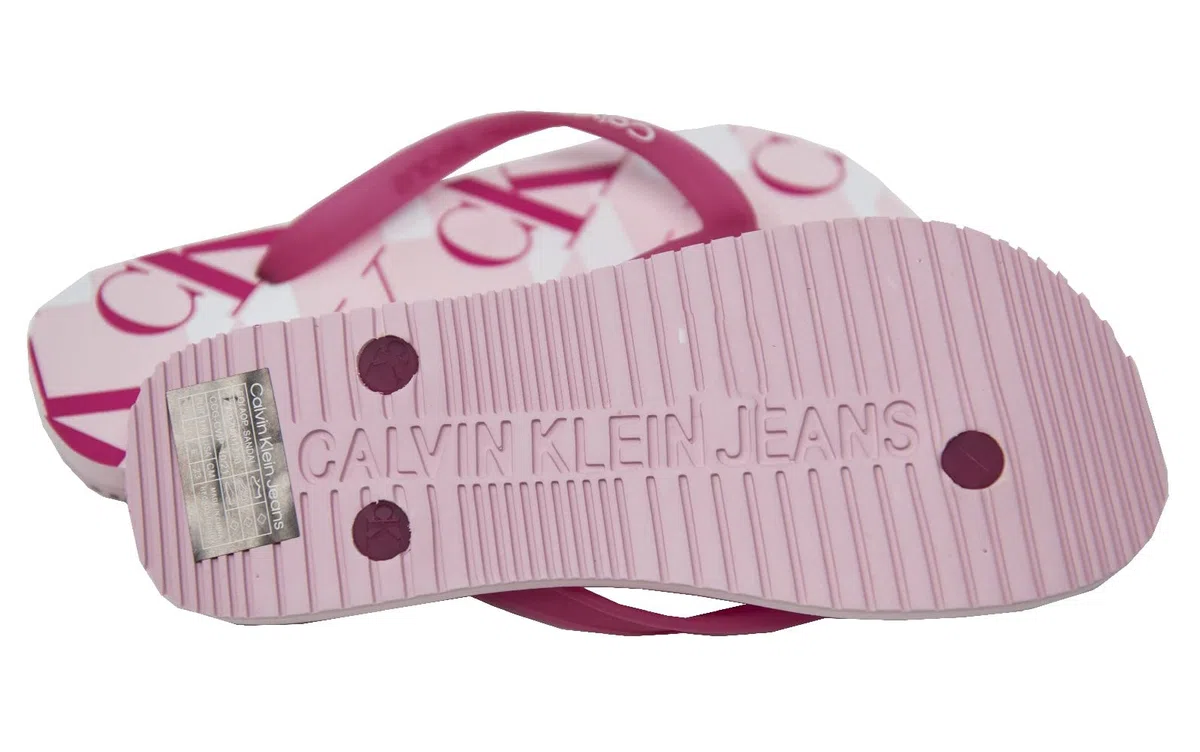Calvin Klein Jeans Chanclas mujer CK chanclas playa o piscina articulo ZW0ZW01790 EO/AOP SANDAL