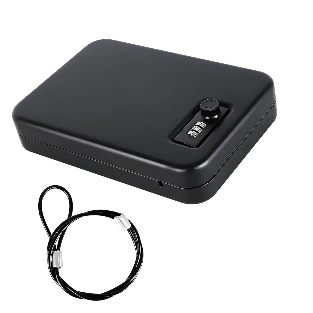 Caja de seguridad compacta de hierro para joyería con contraseña para collares, anillos, pendientes, caja de almacenamiento segura para joyería