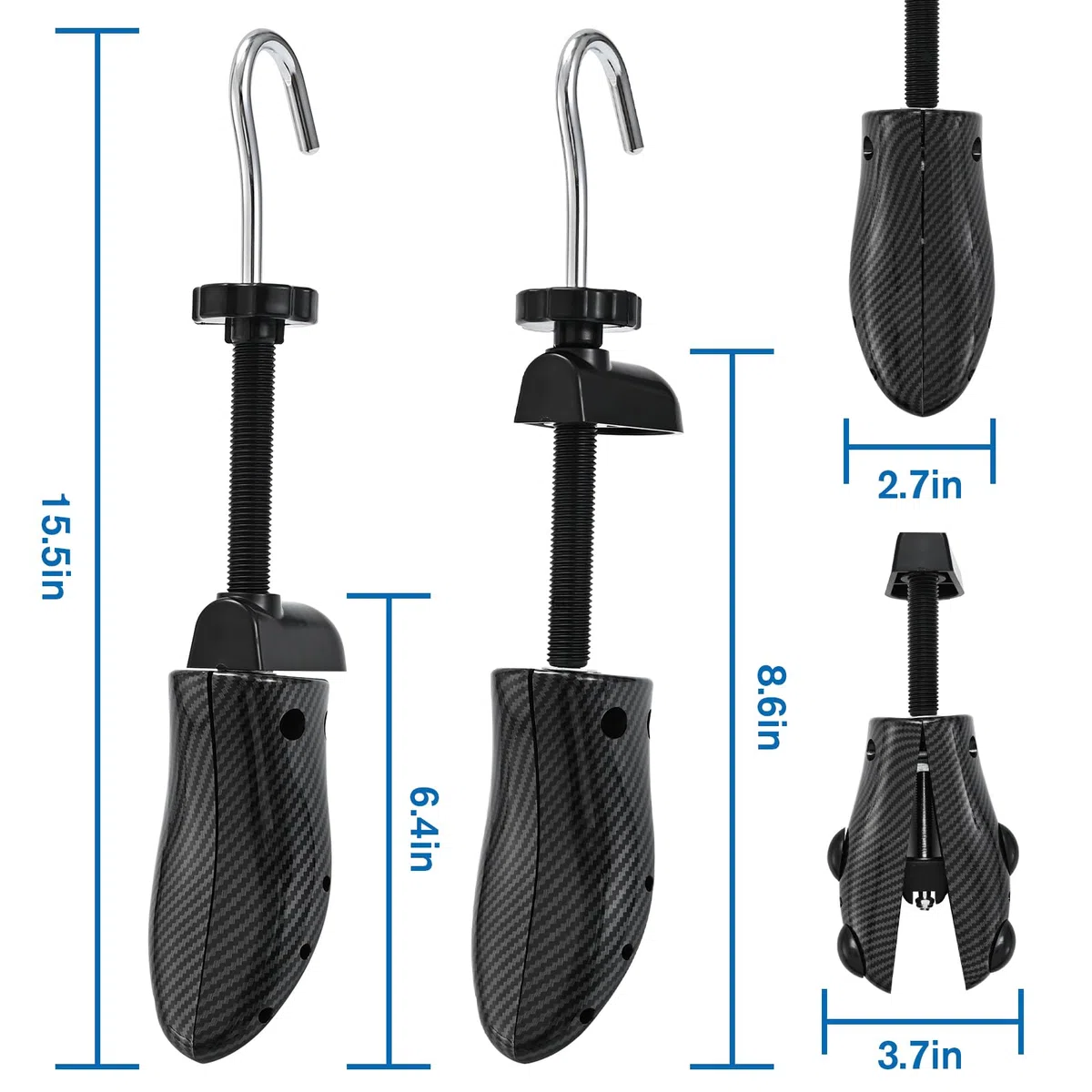 eachway - Horma para zapatos, con longitud y anchura ajustables, para hombre y mujer