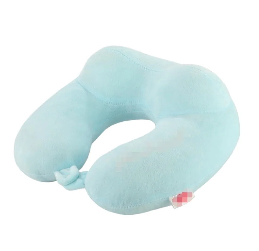 Almohada para El Cuello Almohada De Viaje Espuma Viscoelástica para El Cuello, Relajante para La Oficina, En Forma U Soporte de Viaje de Cojín(B)