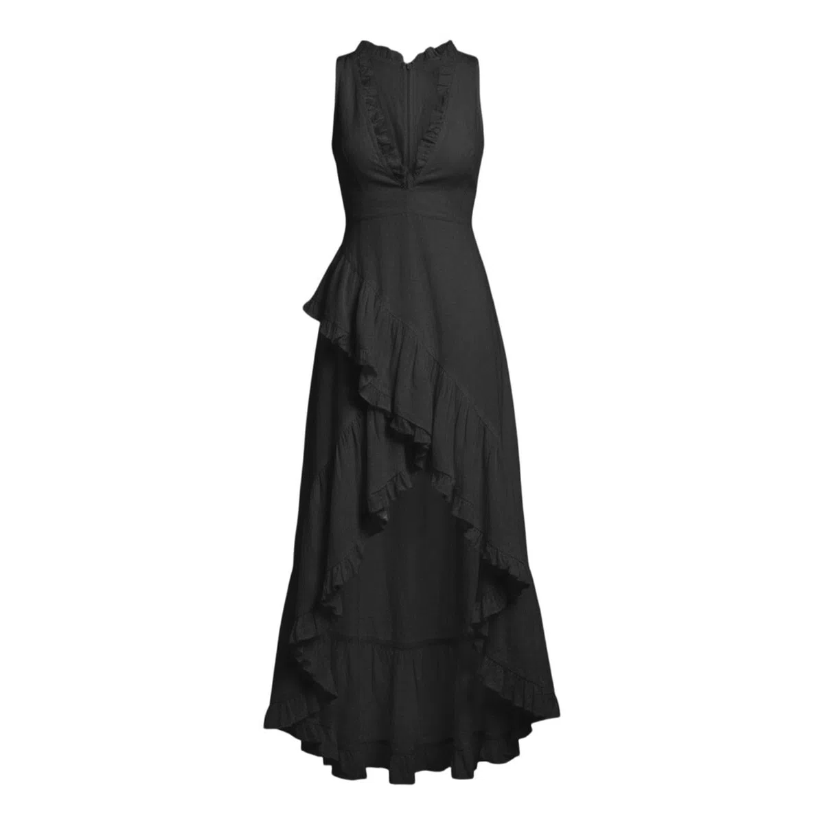 Vestido Largo sin Mangas con Detalles Florales para Mujer - Adecuado para Uso Diario, Ocasiones Informales, Elegantes y Fiestas.