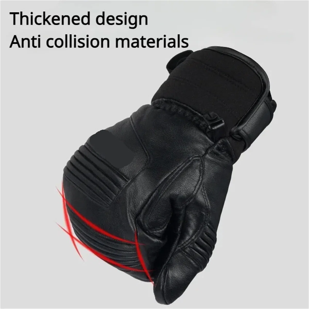 Guantes térmicos de esquí para hombre y mujer, resistentes al agua, con pantalla táctil y agarre antideslizante (negro, S)