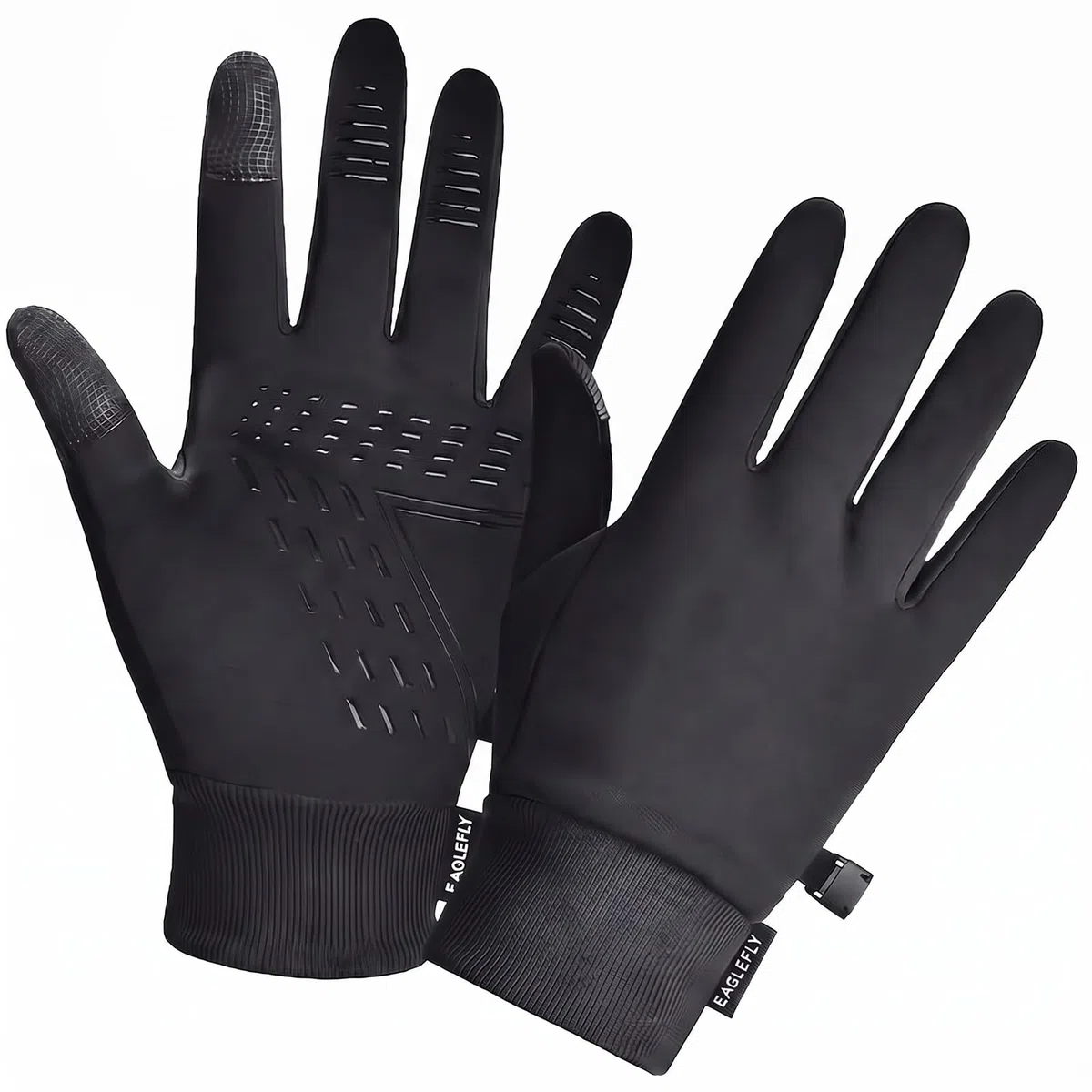 Guantes de invierno EAGLEFLY para pantalla táctil, ligeros, resistentes al agua caliente para caminar, equitación, ciclismo, correr y conducir (mediano)