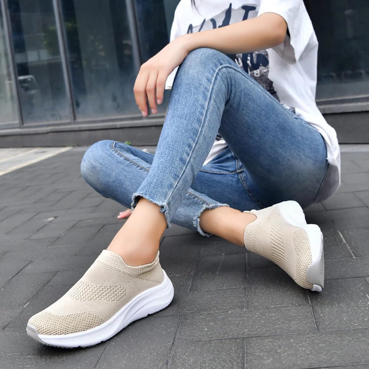 Calzado Casual Verano Mujer Zapatillas Antideslizantes Diabéticas Calzado Hallux Valgus Plantillas Extraíbles Espuma Viscoelástica Ligeras Adecuadas Personas Mayores Pies Hinchados