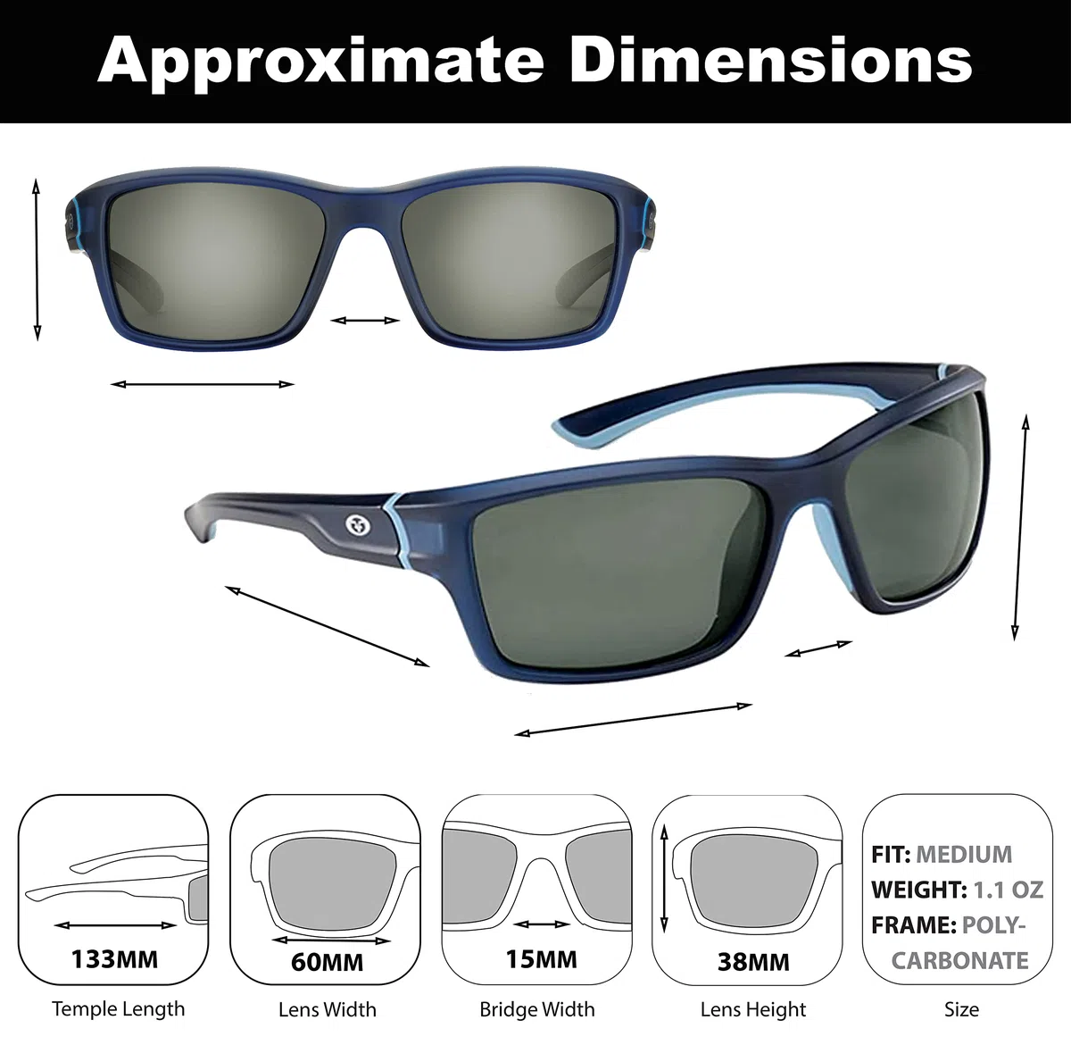 Flying Fisherman Cove Gafas de sol polarizadas con bloqueador UV AcuTint para pesca y deportes al aire libre