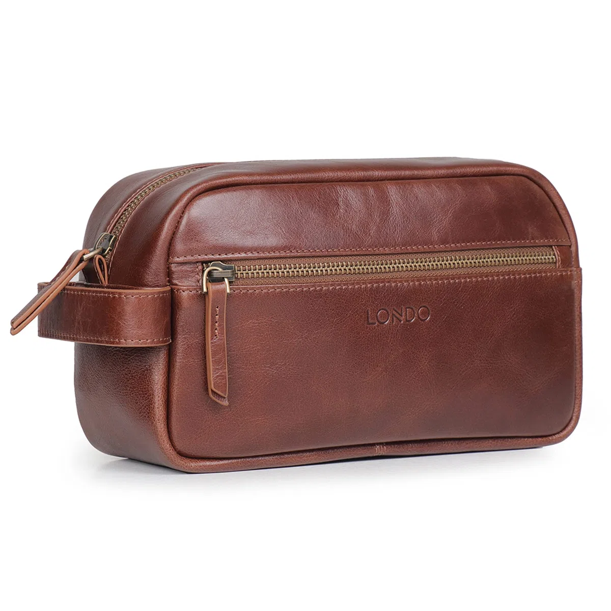 Londo Bolso de Aseo, Viaje en Cuero Genuino
