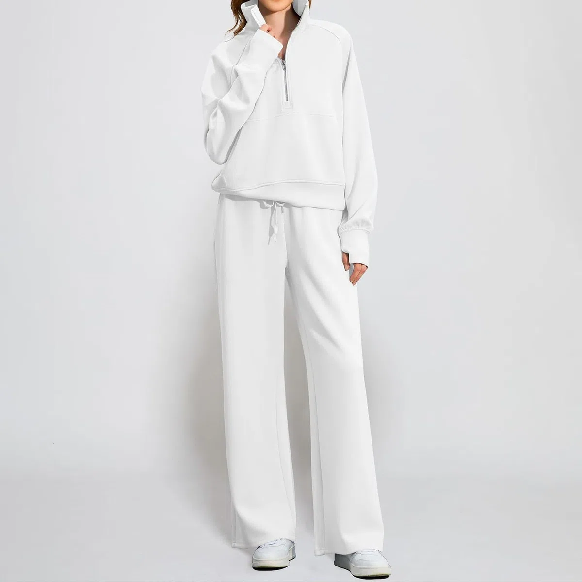 Conjunto de chándal para mujer, ropa de descanso, chándal para otoño e invierno, conjunto acogedor de 2 piezas, sudadera con capucha y pantalones de chándal