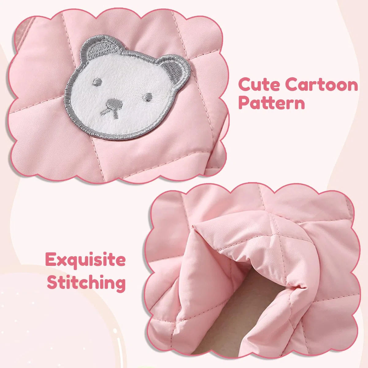 WYTbaby Traje de nieve para bebé recién nacido, mameluco de invierno con capucha para bebés y niñas de 3 a 24 meses