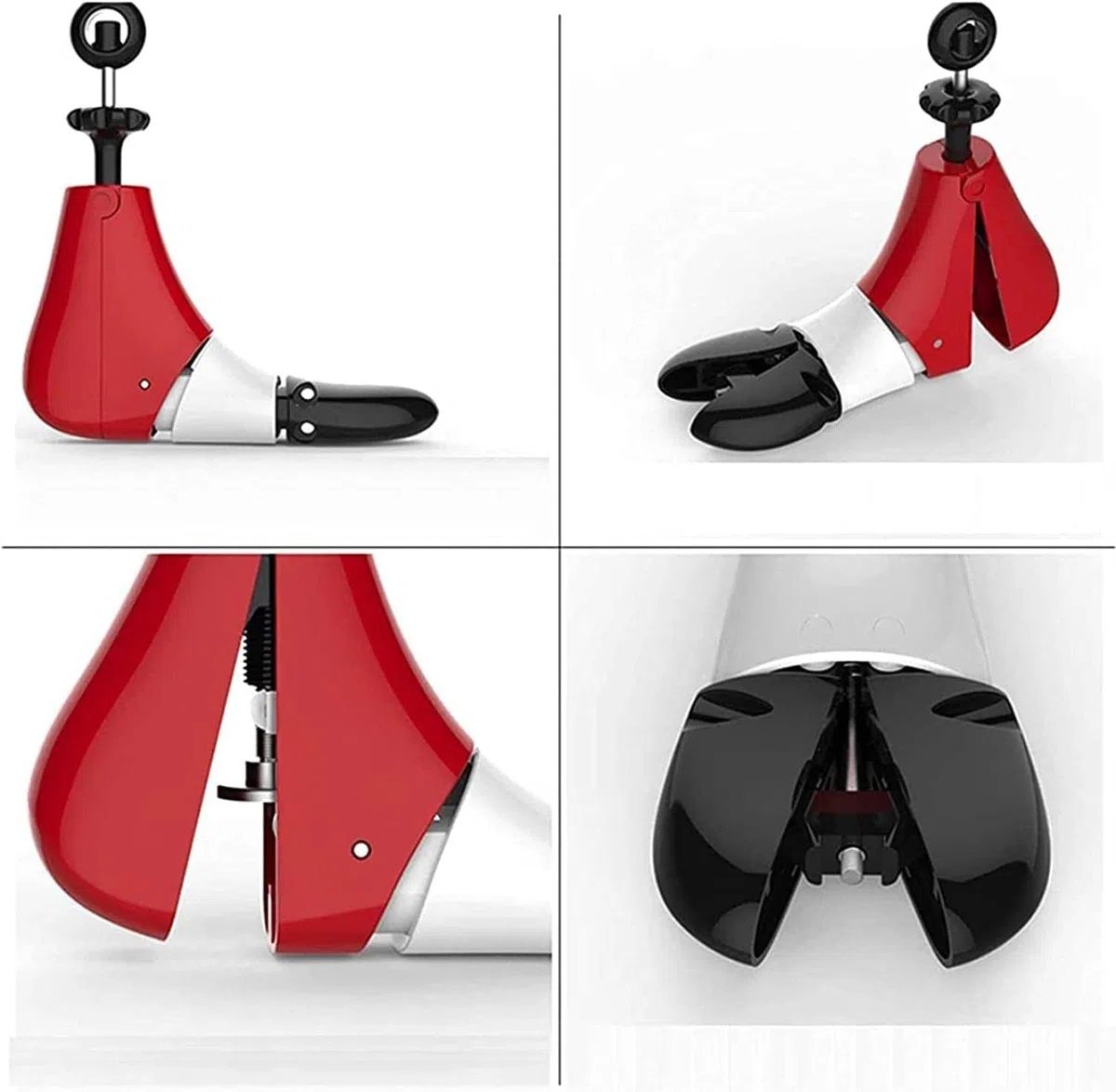 REVAHI Moldeador de Zapatos, estiradores de Zapatos de plástico y Metal Árbol de Zapatos expansor con Cuerno de Zapato, Ajuste la Longitud y el Ancho de los Zapatos Ajustados