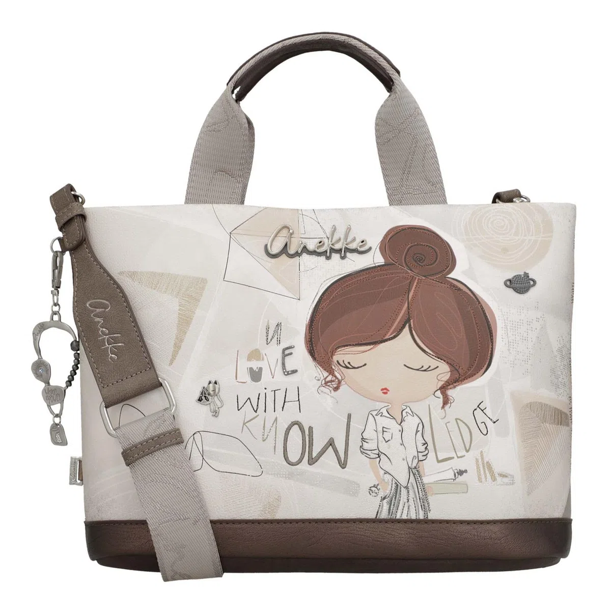Anekke bolso bandolera bolso de hombro Sophia Short Handle Bag Multicolor beige