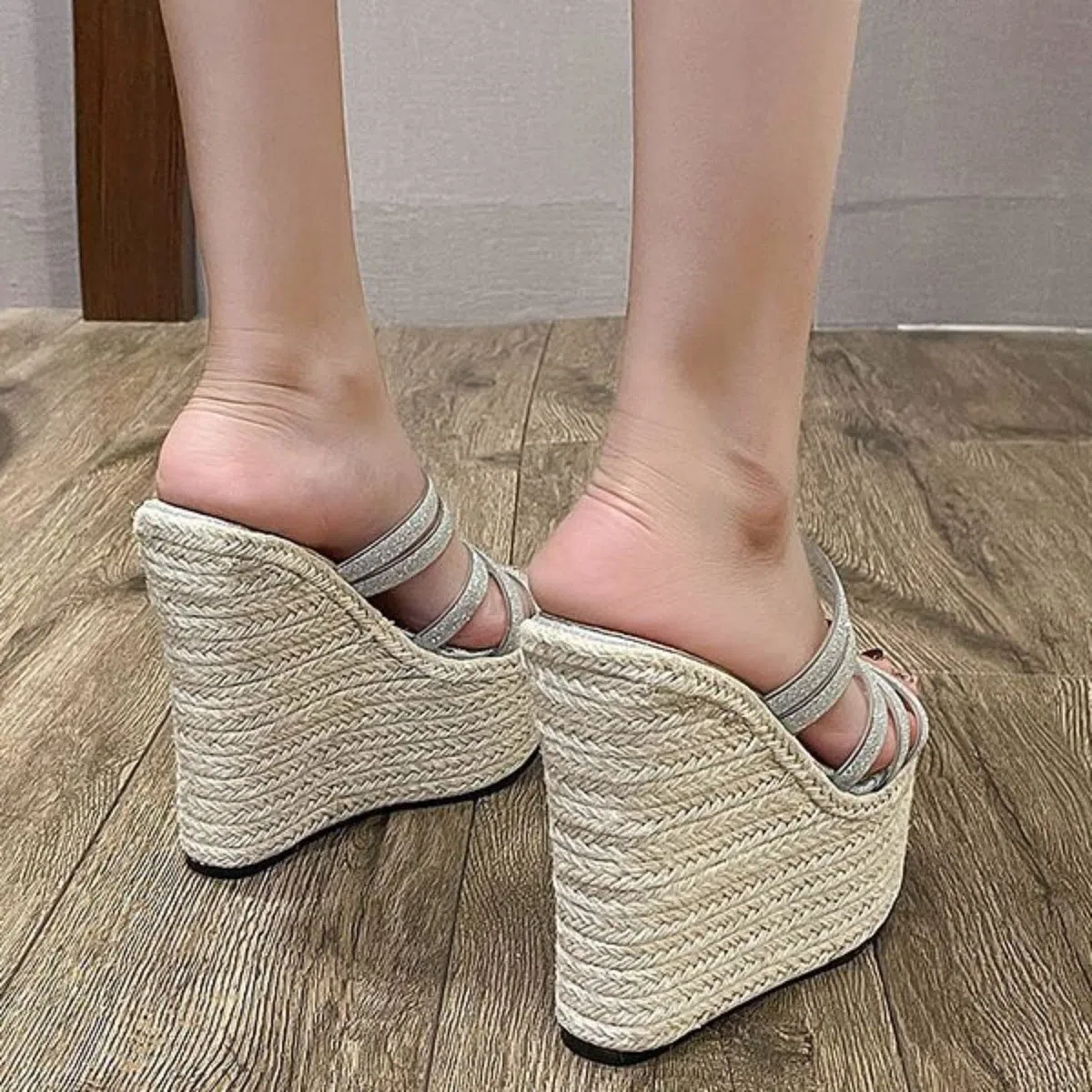 Chanclas con Plataforma Sandalias Y Palas de Mujer Sandalias con para mujer tacón de cuña ultraalto varias correas Zapatos Vestir Cuña Baja Zapatos ComoDos Vestir Gladiador