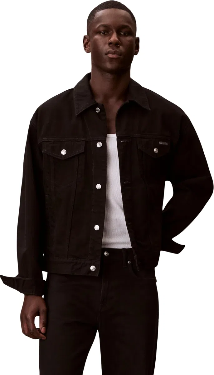 Calvin Klein 90s Ck Classic Black Trucker Lv04rf706g Chaquetas Hombre