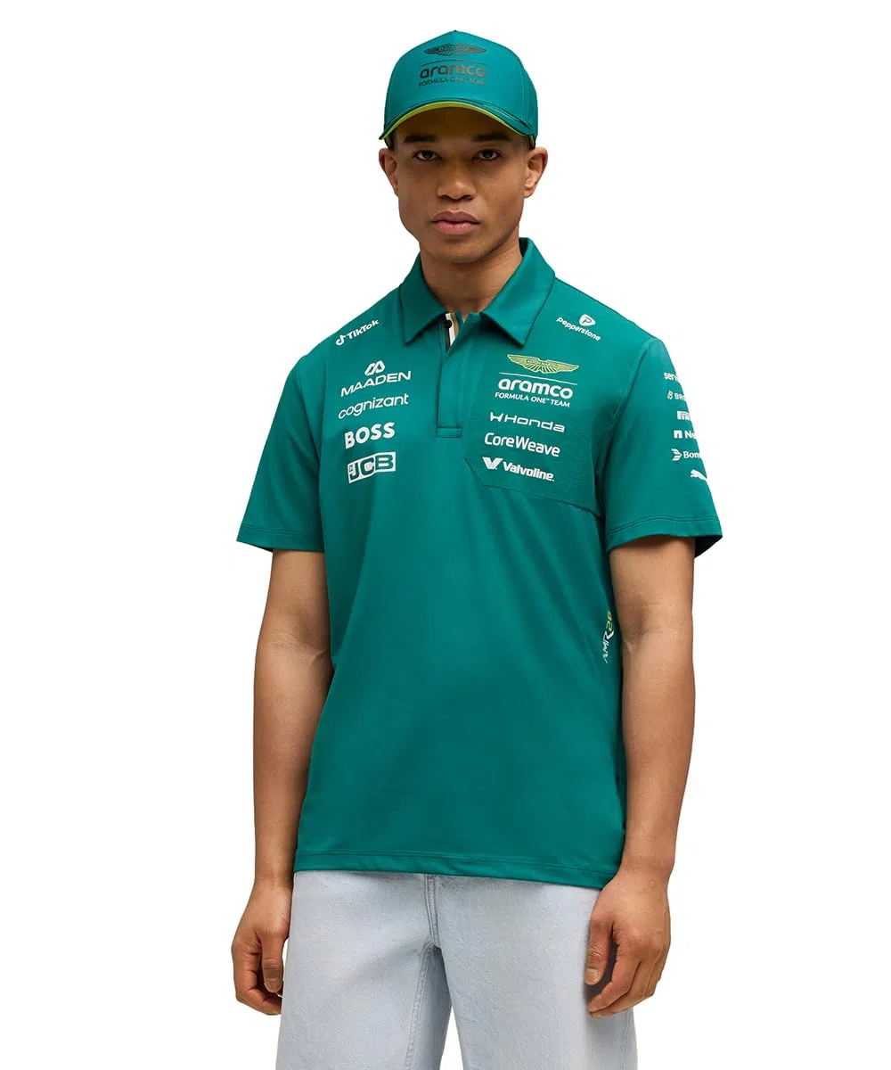 PUMA Aston Martin F1 2026 Polo del Equipo para Hombre – Verde