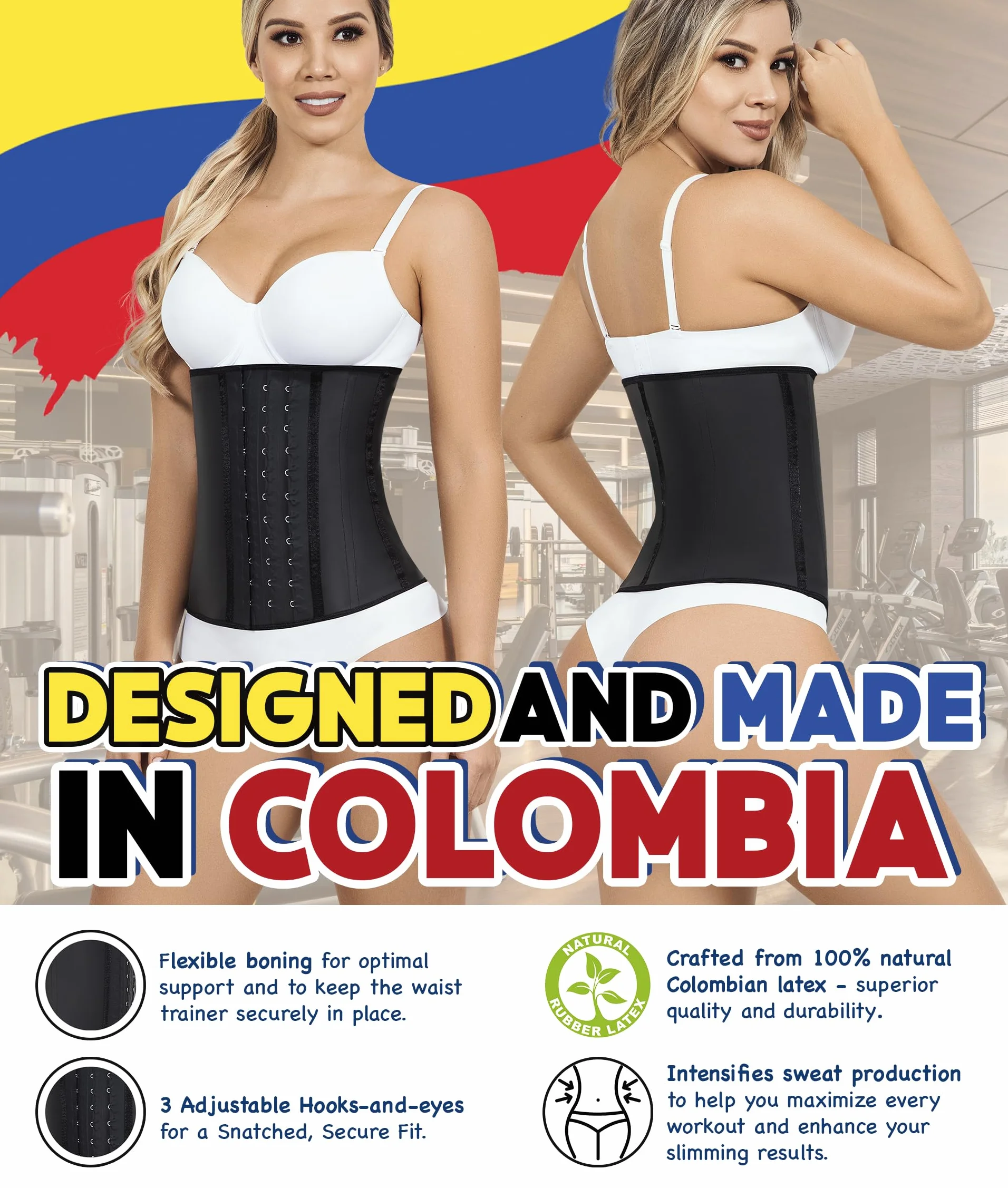 Lady Slim Faja - Corsé ceñido Reductor de Cintura para Silueta de Reloj de Arena