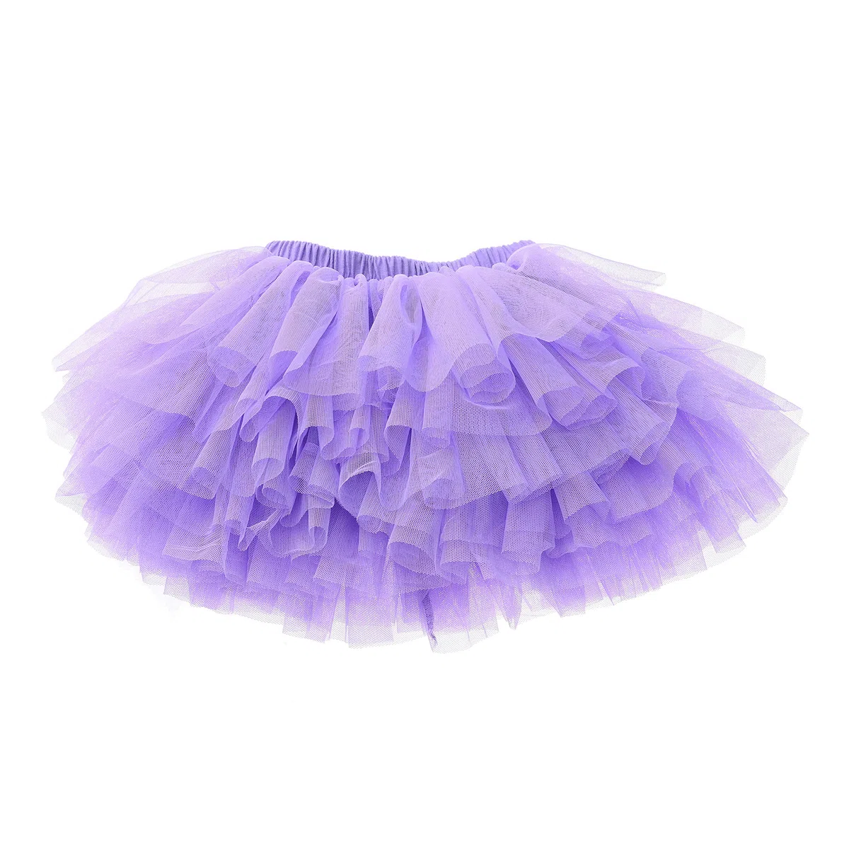 Falda tutú para bebé niña niño 6 capas Tulle faldas 1-8T - morado - 3-4 años