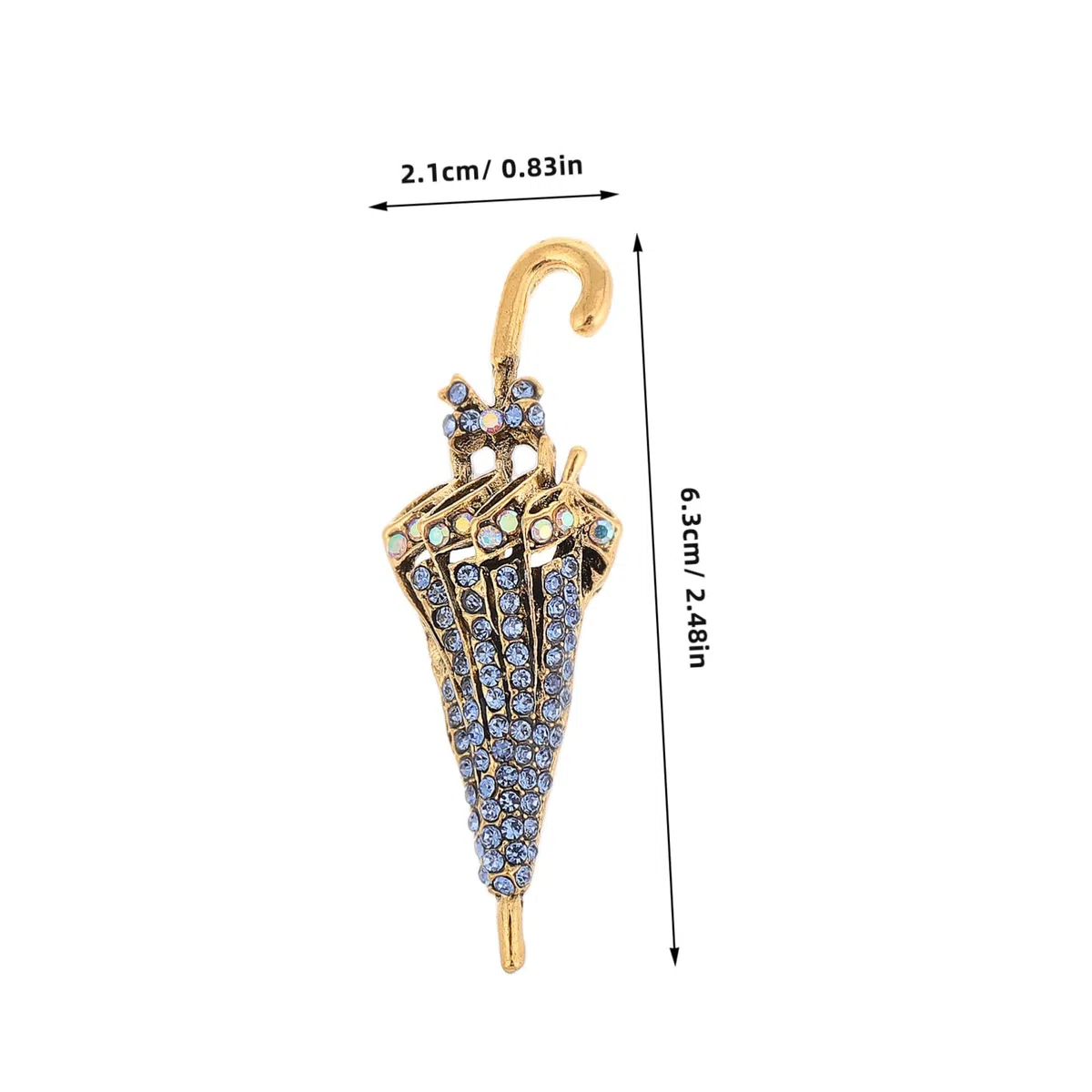 Broches Resistentes de Lujo para Solapa, con Forma única de Paraguas, para Mujer, Ideales para Vestir o como Bufanda. Moda versátil.