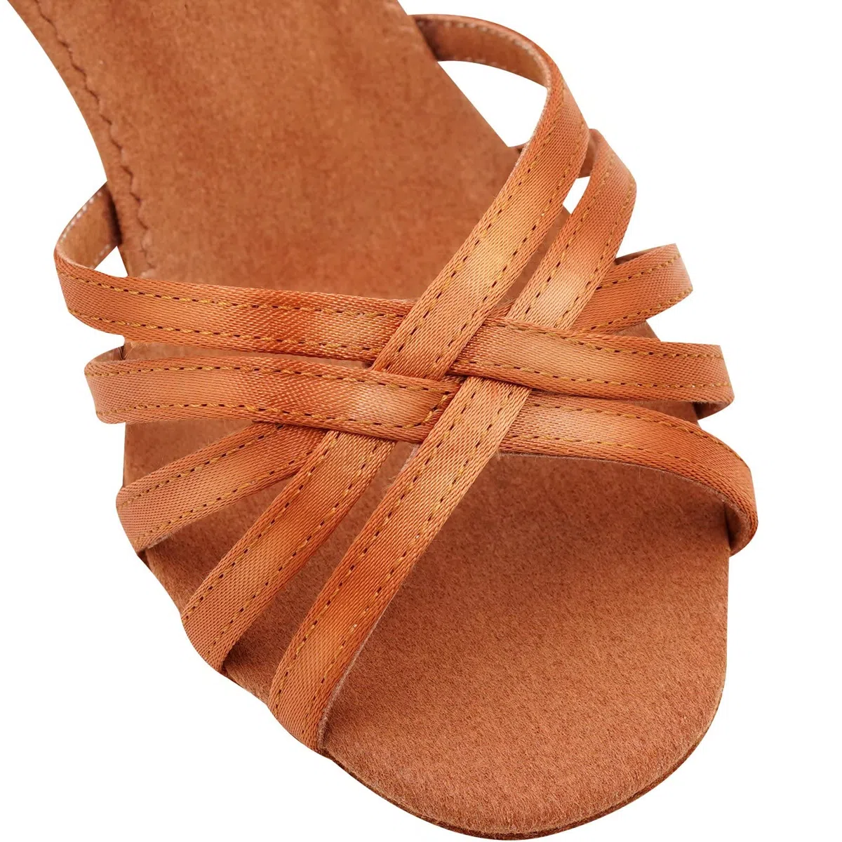Zapatos de Latinos,Mujer Niña Satén Zapatillas Salón Salsa Baile Latino para Práctica Principiantes