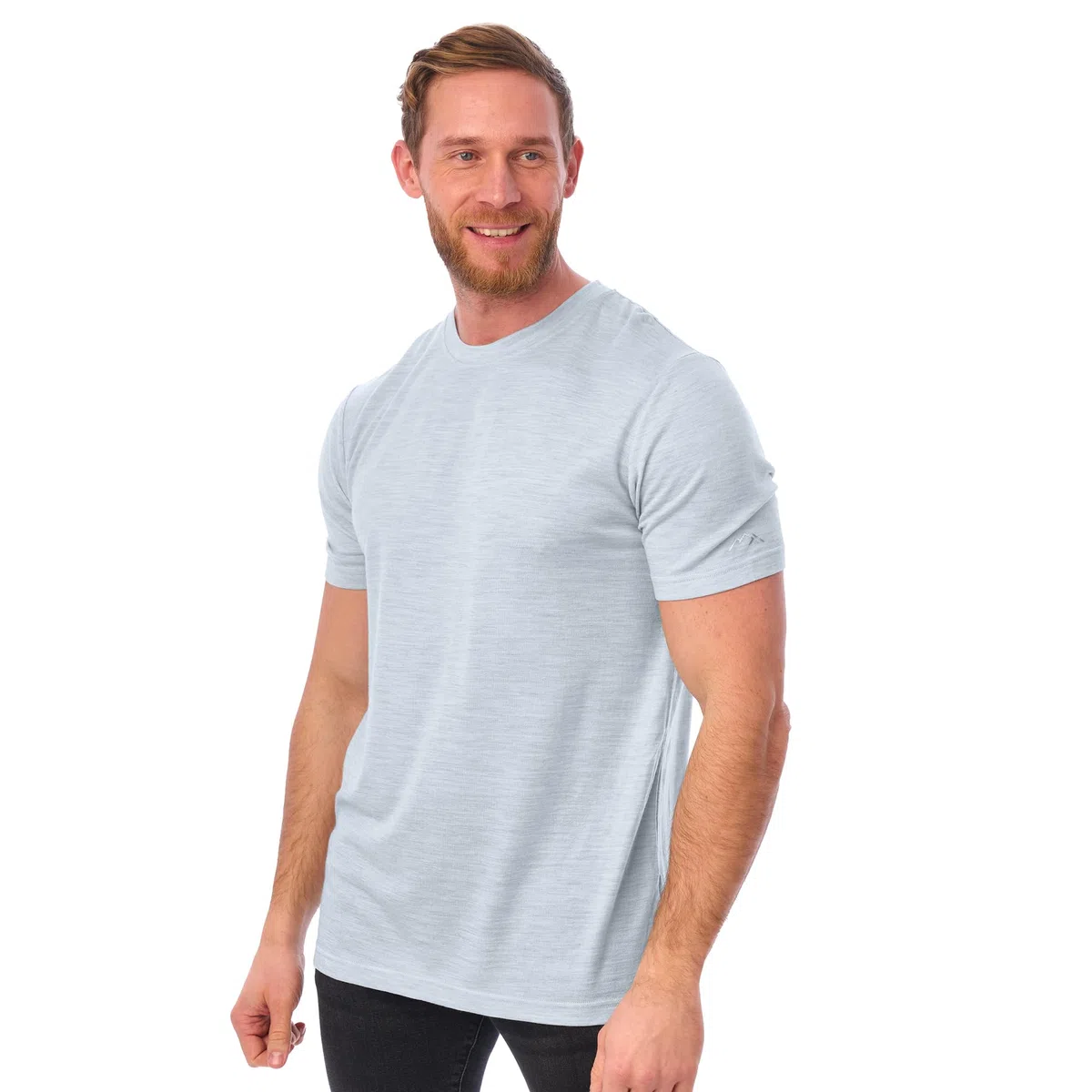 Merino.tech Camiseta Lana Merino Manga Corta Hombre - Camiseta Trekking Hombre Lana Merino Capa Base Ligera