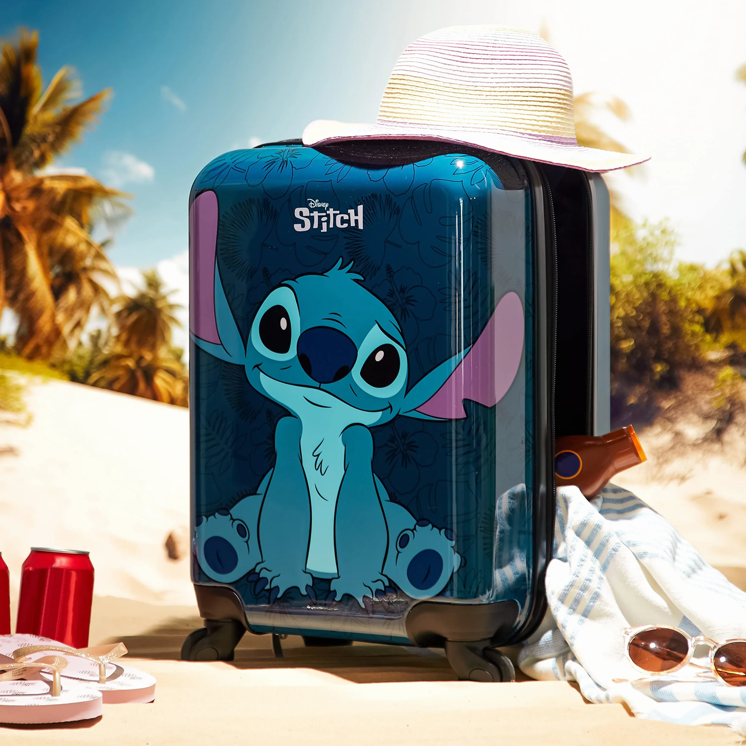 Disney Stitch Maleta de Viaje Rígidas 49 Centímetros 30 litros con 4 Ruedas - Regalos Niños (S (L49cm x W33cm - 30L), Armada)