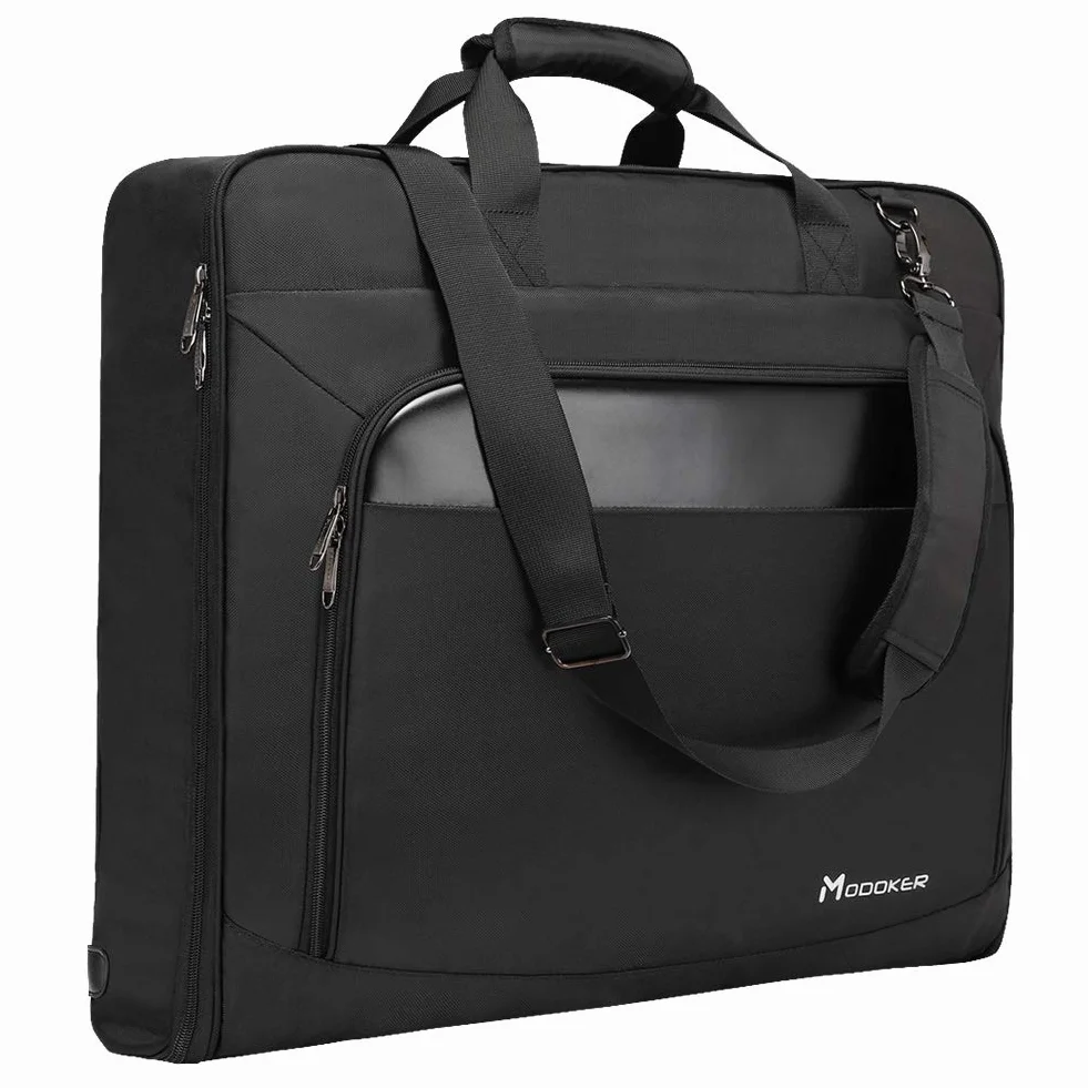 MODOKER Bolsa de Ropa de Equipaje con Correa para el Hombro, Bolsa de Transporte para Colgar Maleta, Bolsas de Ropa para Hombres y Mujeres, Viajes de Negocios