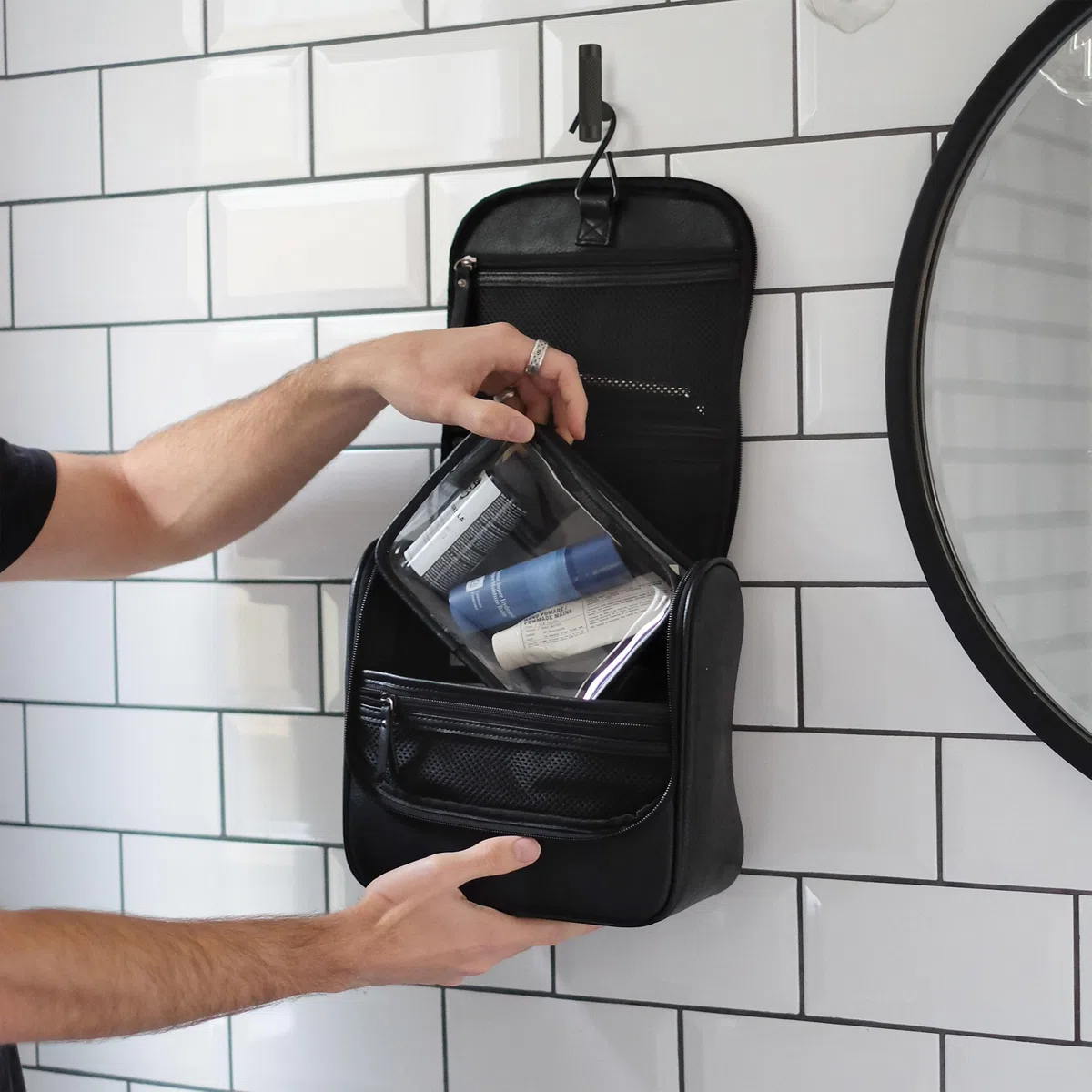 Stackers Neceser grande acanalado para colgar