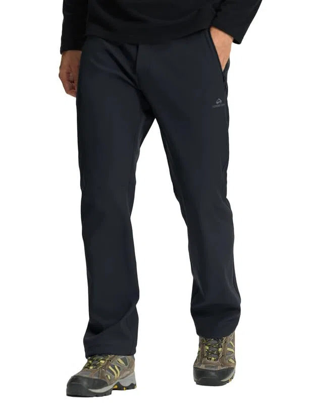 Pioneer Camp Pantalones de senderismo para hombre, exteriores, elásticos, impermeables, transpirables, de secado rápido, con cremallera, para escalada, montañismo