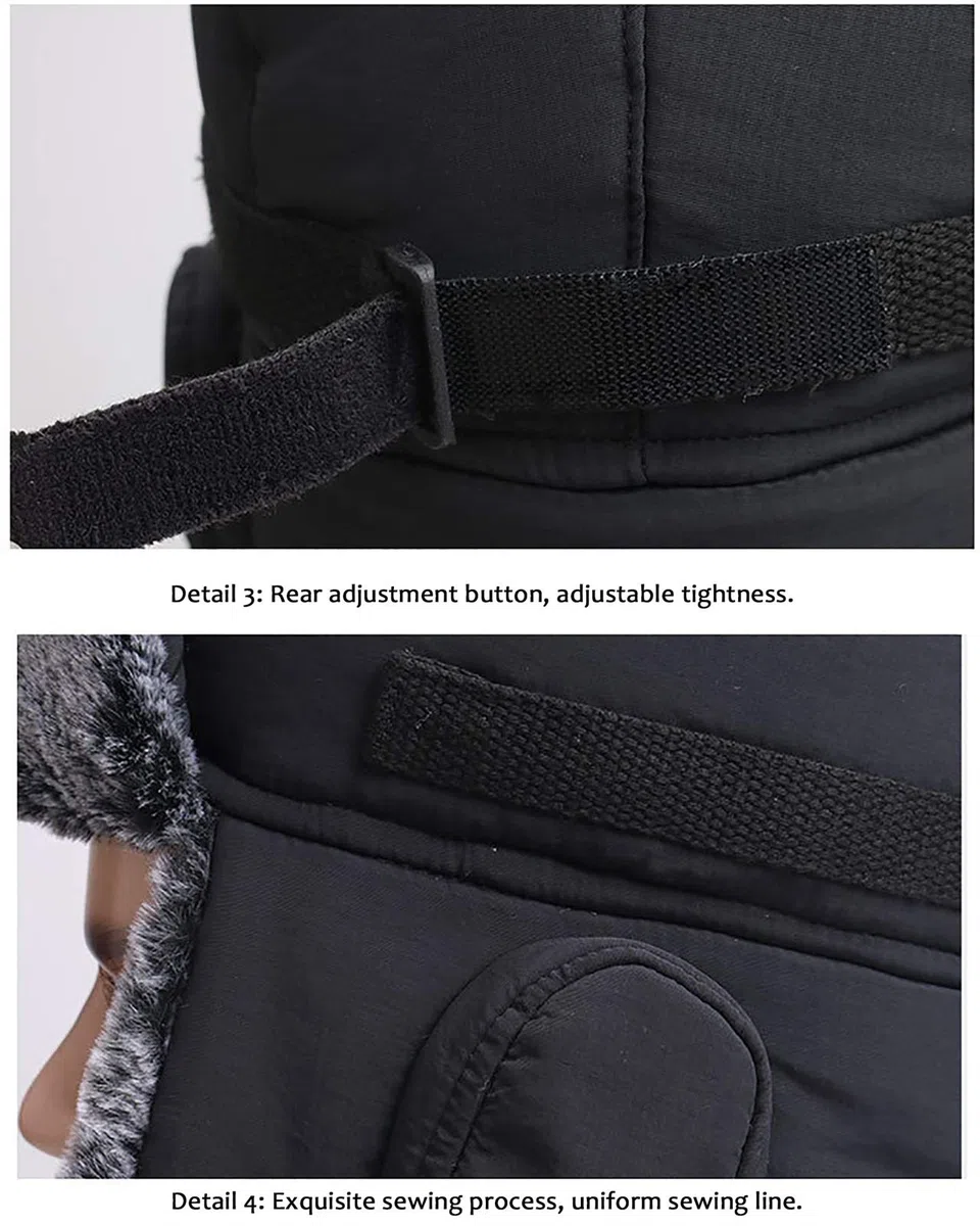 Sombreros de invierno, sombrero bombardero sombrero bombardero sombreros de piel sintética eflap ng sombrero cálido ushanka ruso tropor trampero sombrero para esquiar al aire libre