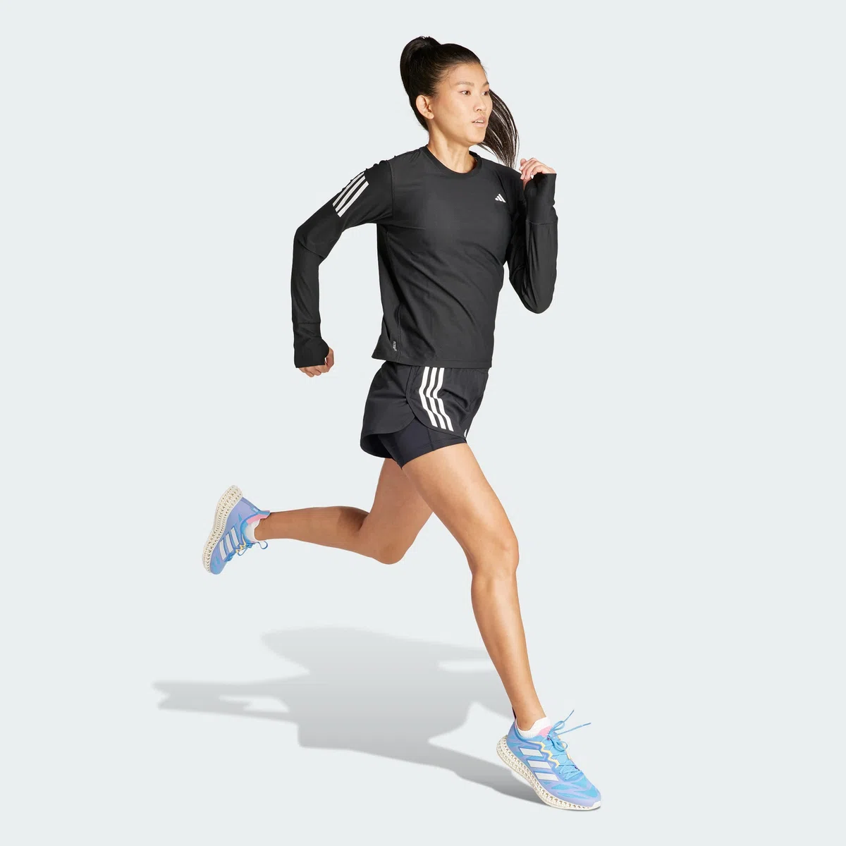 adidas Mujeres Own The Run Longsleeve Laufbekleidung Camiseta De Manga Larga White - Blanco
