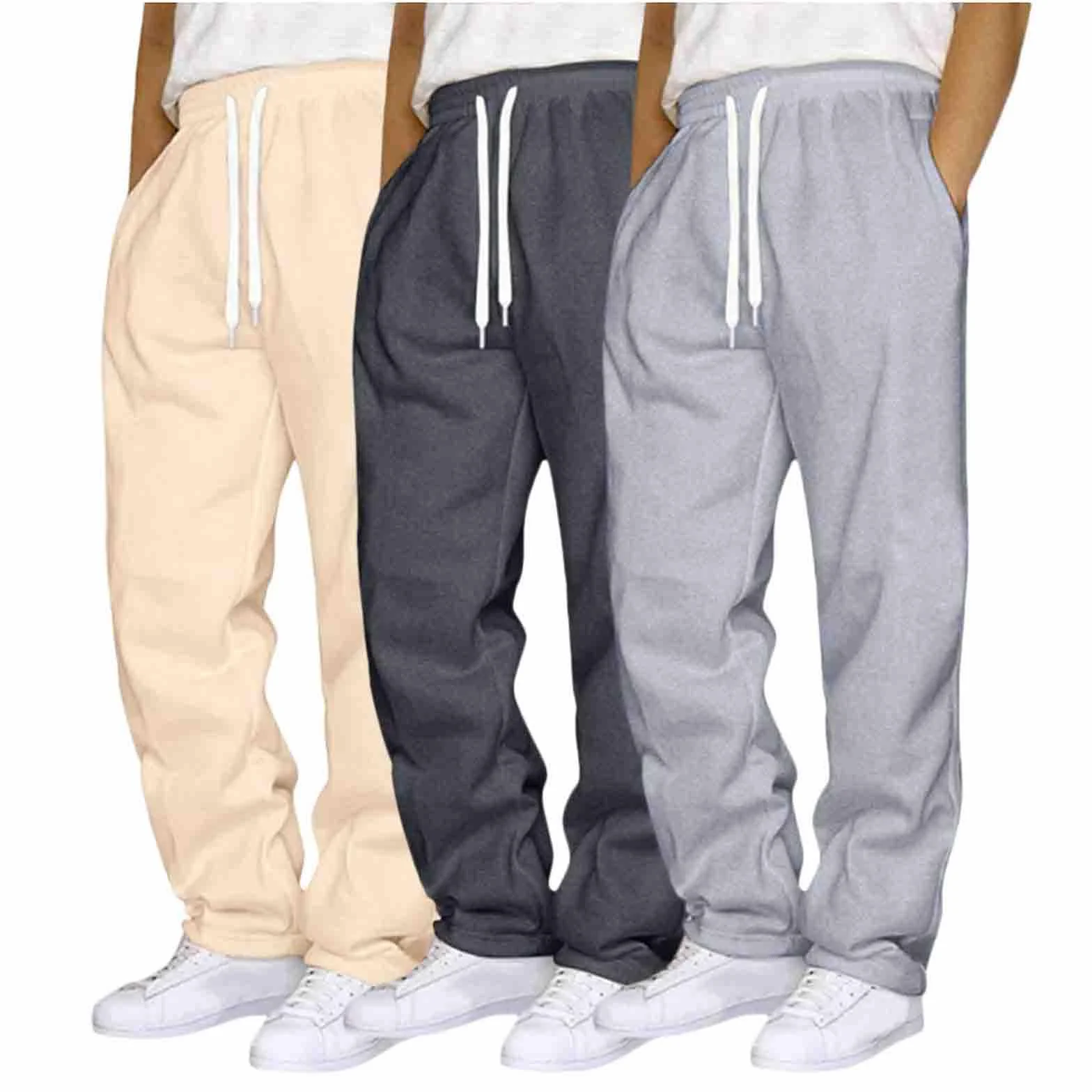 Genérico Pantalones Deportivos para Hombre Pantalones De Chándal para Hombre Casuales Pantalon Chandal Deportivos Jogger Yoga Sweat Pants Transpirable con Cordón Bolsillos Gym Yoga