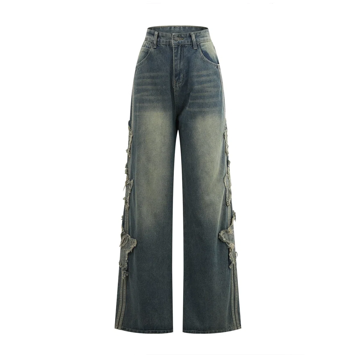Vaqueros Mujer Ropa Pantalones Rectos Jeans Elasticos Tallas Grandes De Deportivos Baile Urbano Casual Talla Grande Anchos Y2K Push Up