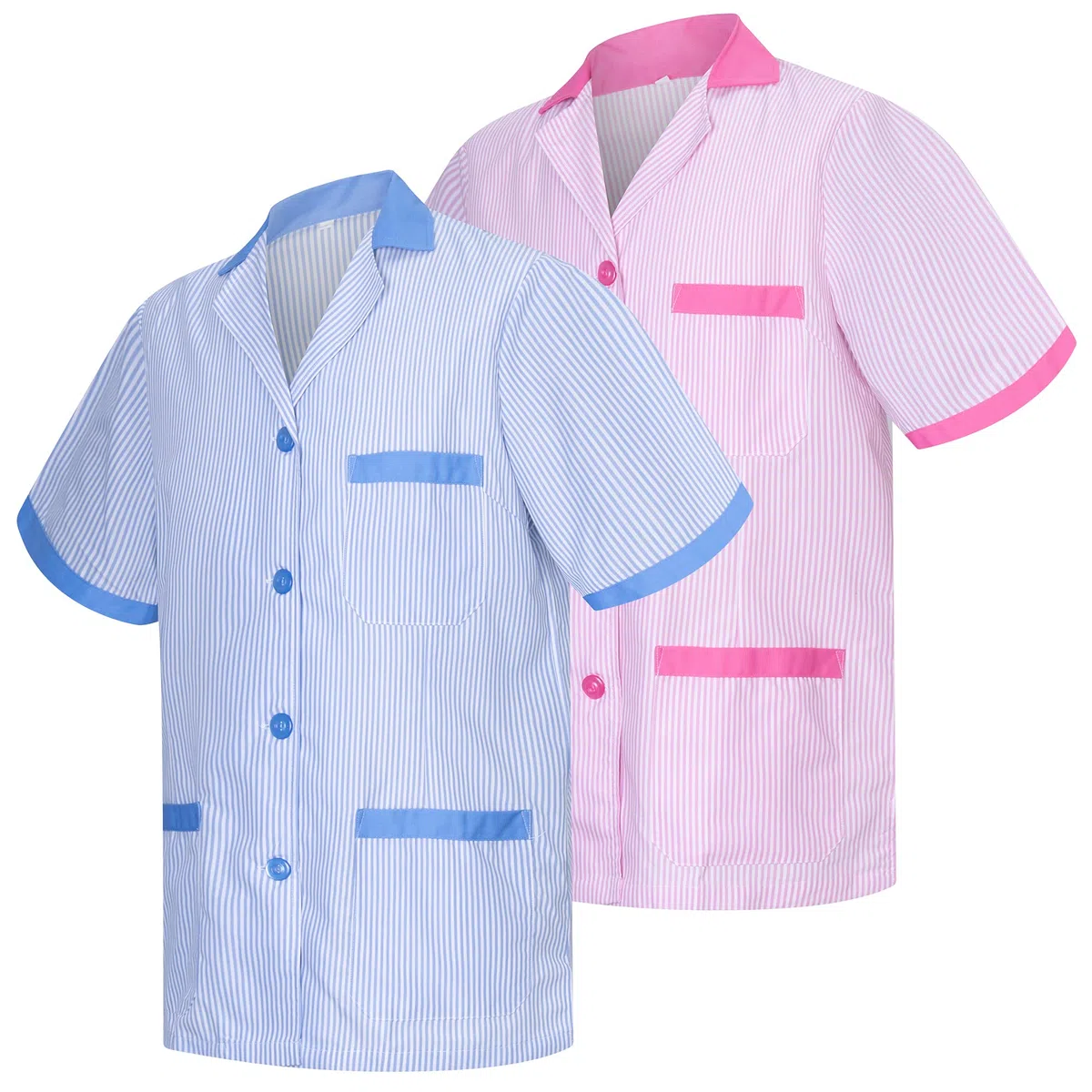 MISEMIYA Pack * 2 Pcs - Camisa Sanitario Mujer Y Hombre T820 Camisa de utilidades de Trabajo Unisex Adulto (Pack de 1)