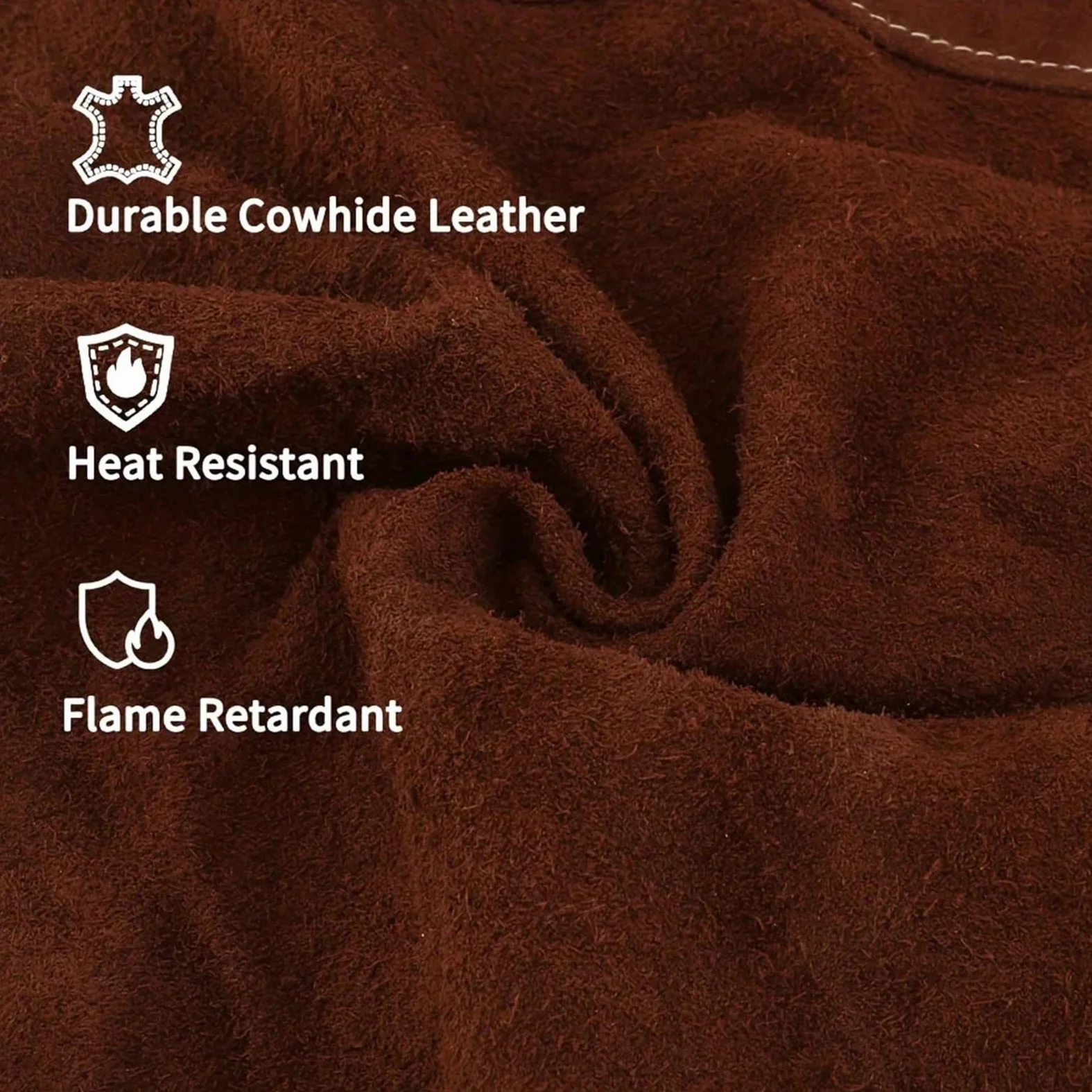 Delantal de soldadura de PU sintético resistente for hombres