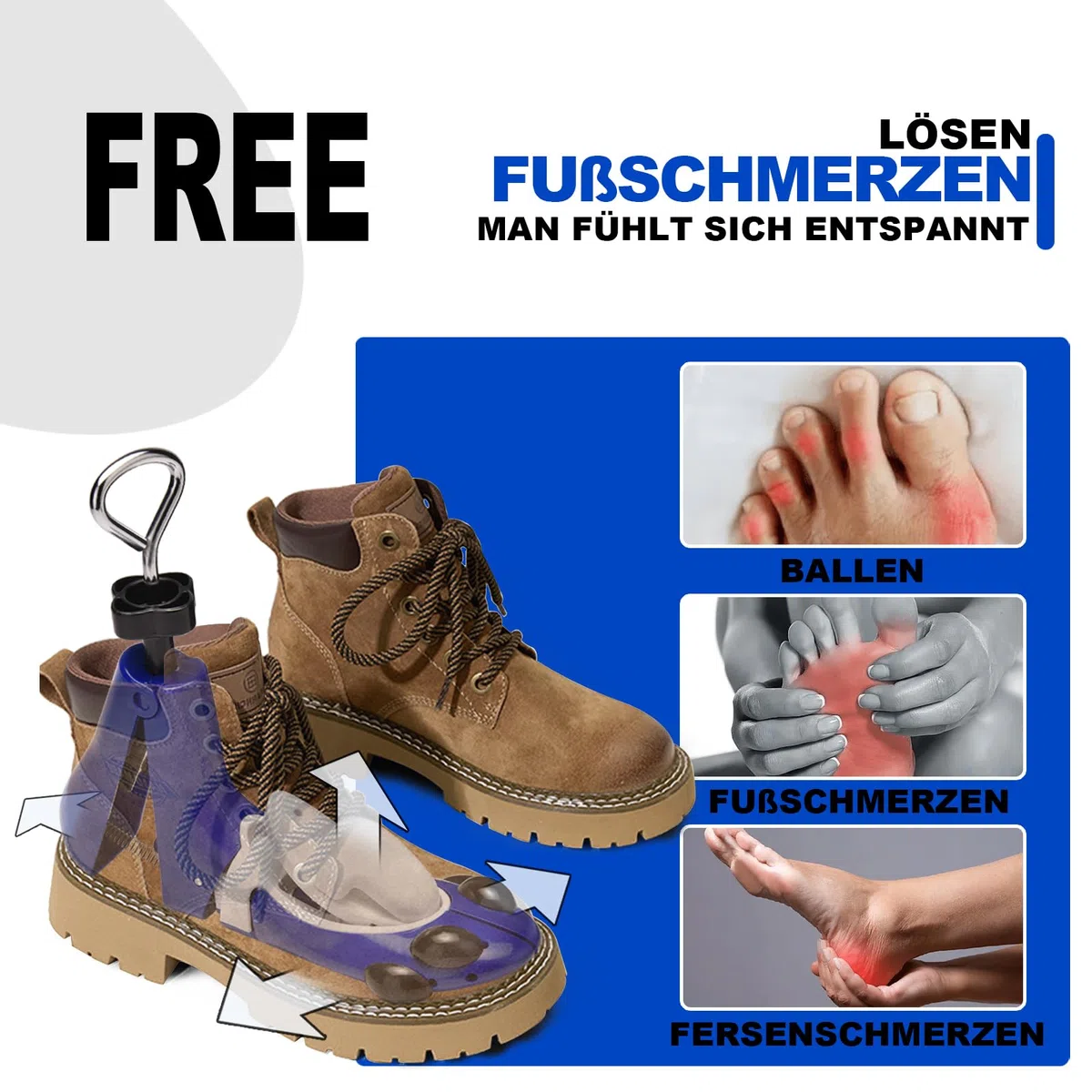 Horma para botas de hombre y mujer, longitud ajustable, ancho y alto, ideal para botas de empeine ancho y ancho de botas.