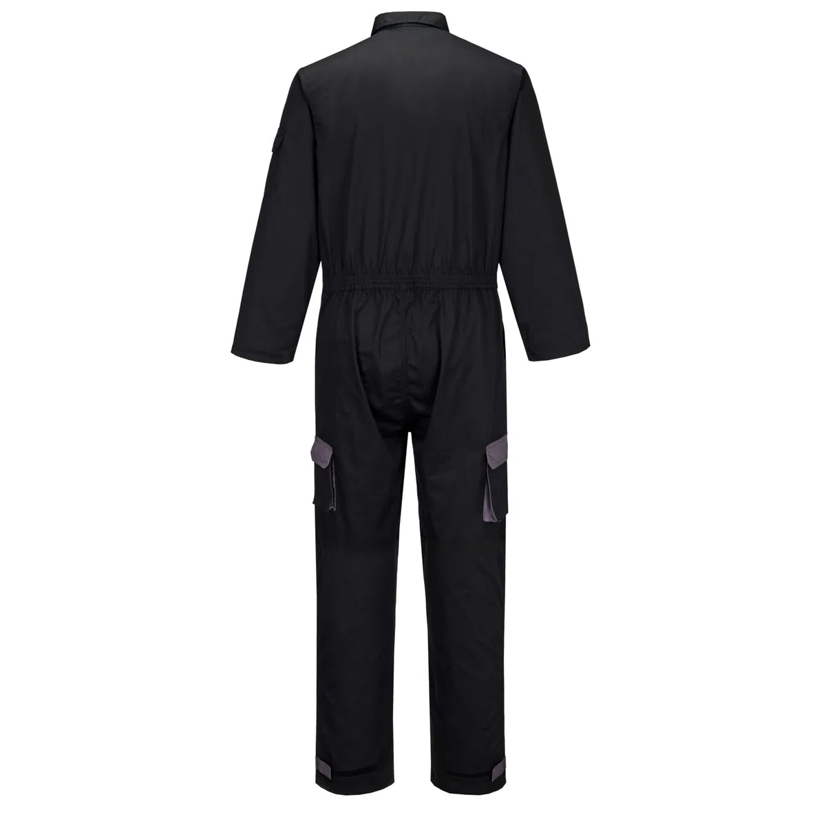 Portwest Buzo Bicolor Portwest Texo Contrast, Tamaño: M, Color: Negro, TX15BKRM