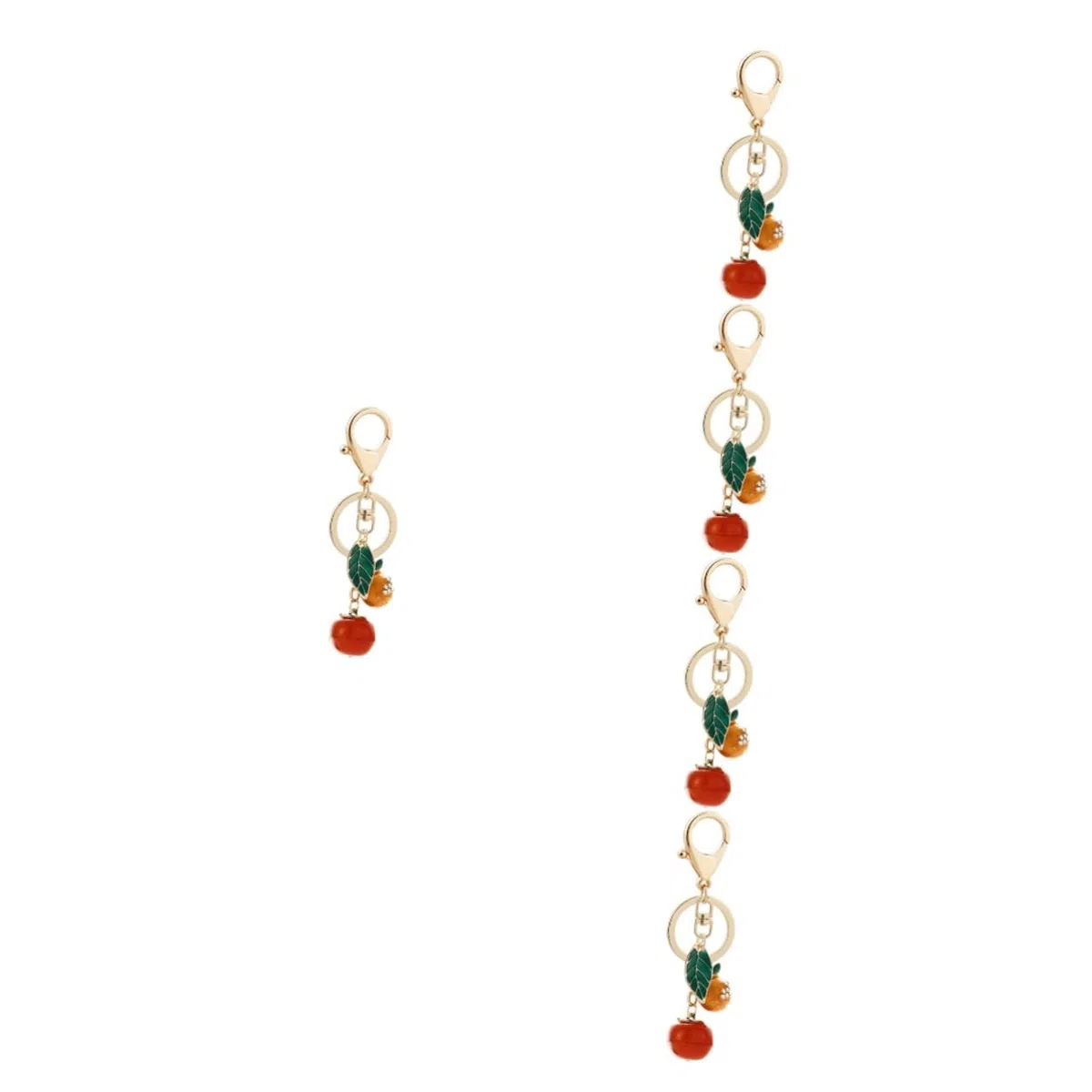 SOIMISS 5piezas Llavero De Diseño De Fruta Colgante Decorativo Para Llaves y Mochilas Único y Práctico