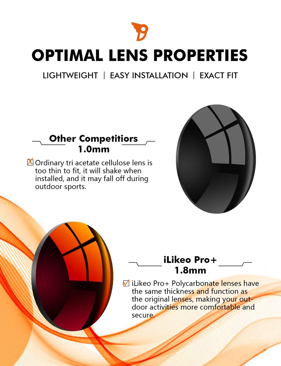 PRO+ Lentes de repuesto de policarbonato y almohadillas para la nariz para gafas de sol Oakley Fives Square (4+1)² OO9238