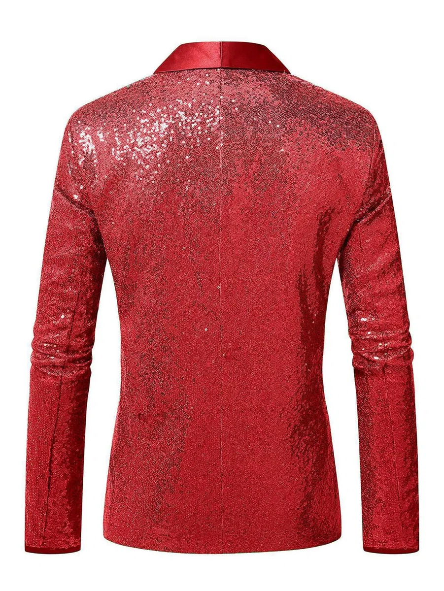 Genérico Americana Hombre Blazer Slim Fit Fiesta Chaqueta de Traje Elegante Negocios Boda Casual Ajustada Moderna Caballero Estilo Único A5