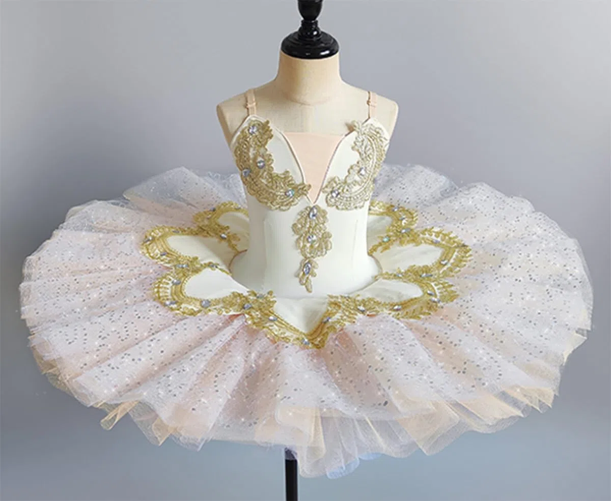 Tutú de Ballet para niñas, Disfraz de Princesa Bailarina, Elegante Vestido de tutú de Ballet, Leotardo con Falda para Danza