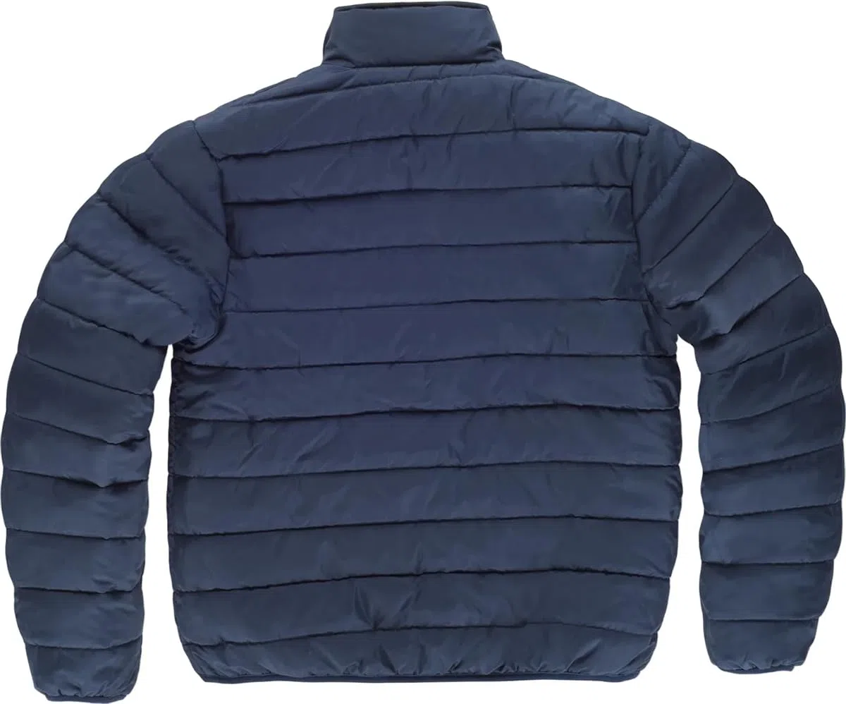 WORKTEAM Cazadora Reversible Acolchada Alta Visibilidad Clase 2 ISO 20471, Cintas Reflectantes Segmentadas, Cuello Alto, Bolsillos con Cremallera, Ropa Laboral Unisex