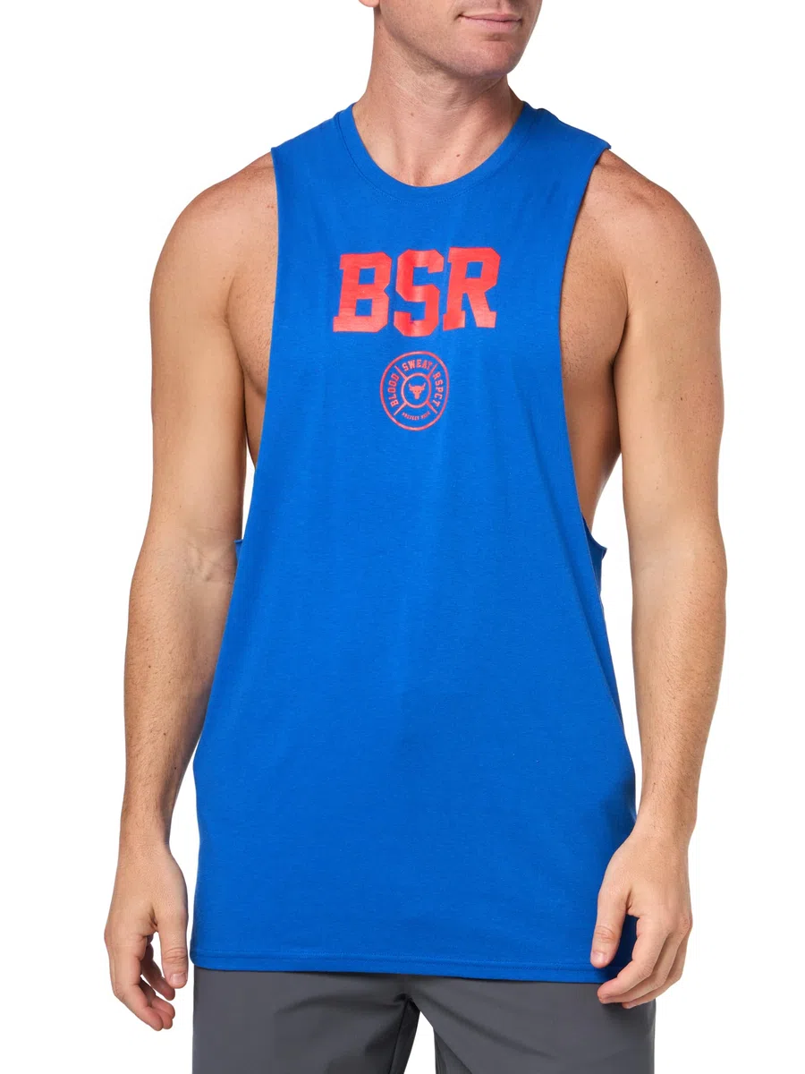 Under Armour Project Rock Blood - Camiseta sin Mangas para Hombre