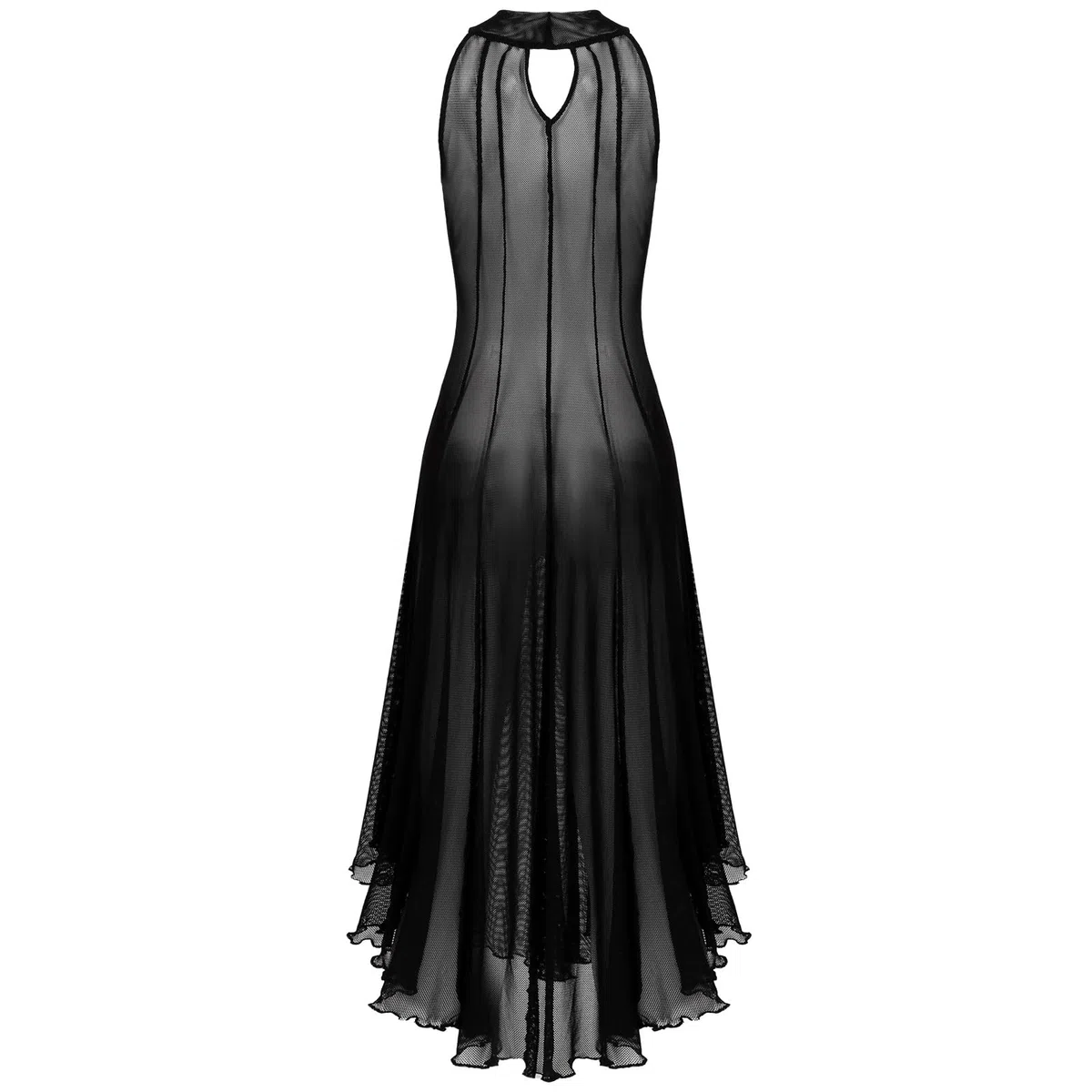 Lencería Sexy Vestidos Sexy Góticos De Malla Transparente.