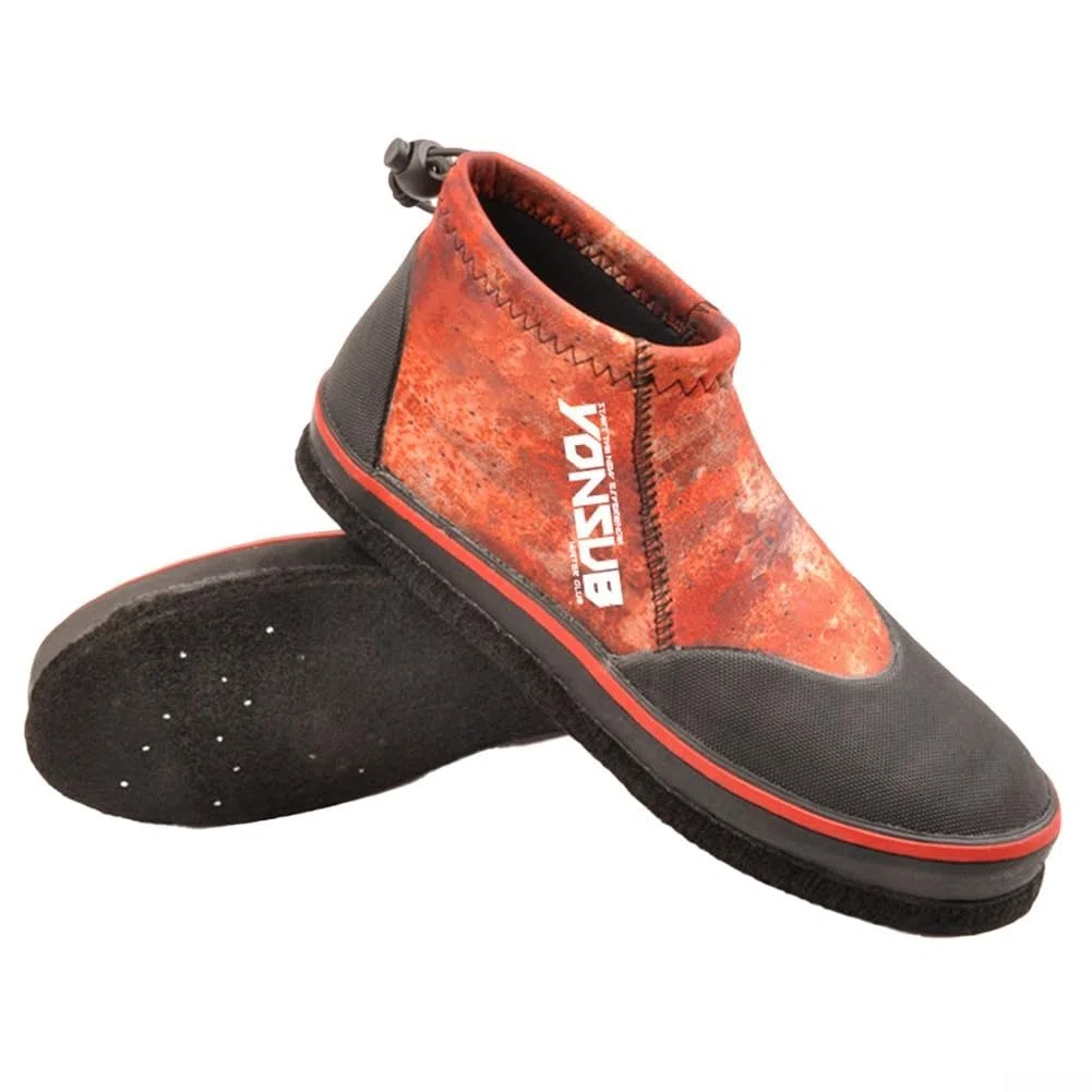 Zapatos de pesca de neopreno para hombre y mujer, fieltro de 3 mm, botas de roca, tachuelas de acero, equipo de caza, tallas del Reino Unido