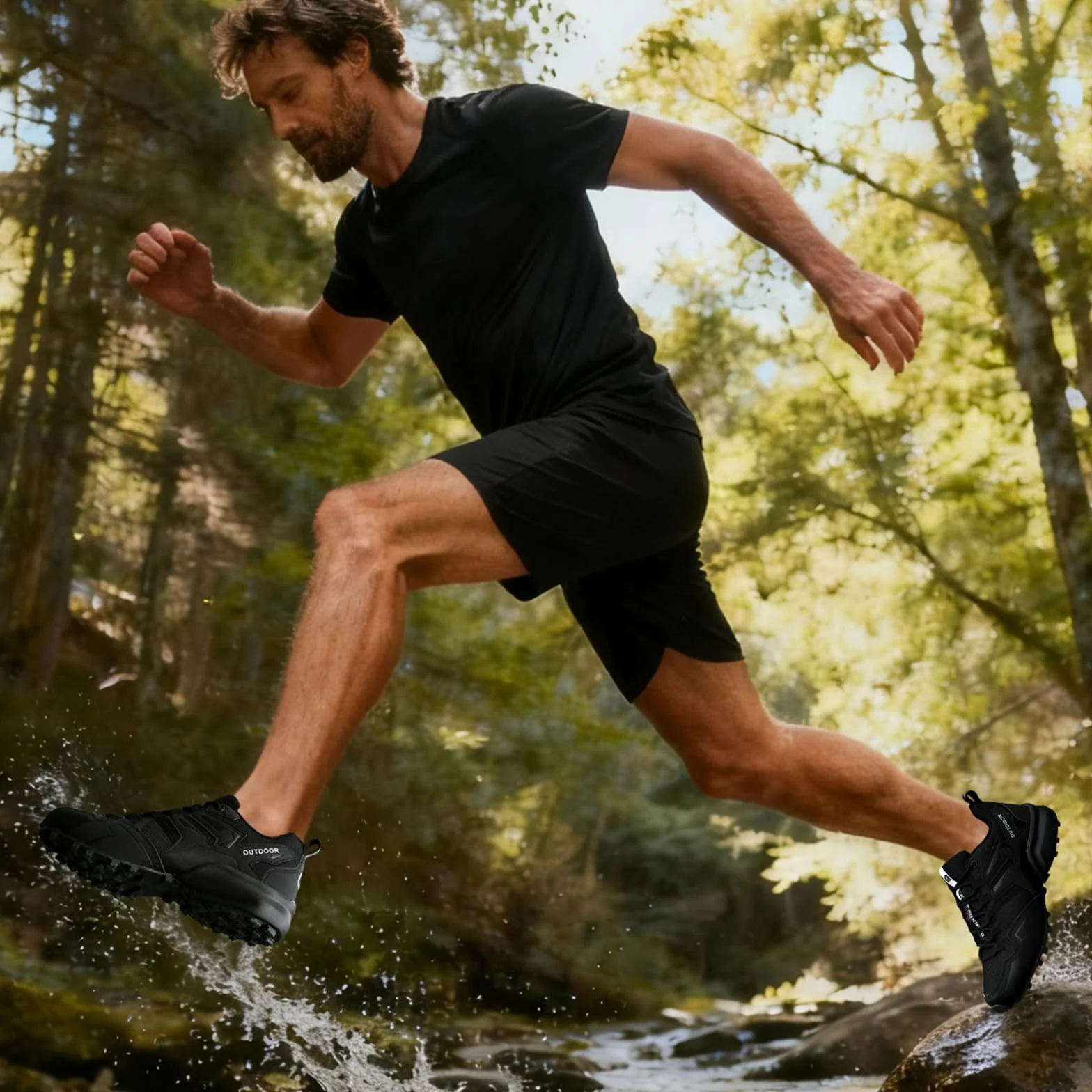 Zapatillas de Trail Running para Hombre Zapatillas de Senderismo Zapatos de Trekking Tenis Outdoor Antideslizantes Calzado de Correr en Montaña Casuales Sneakers