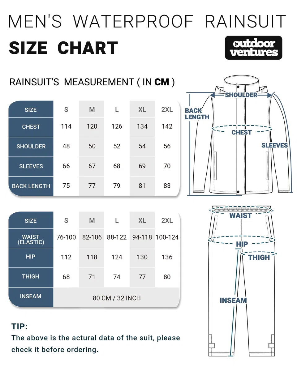 Traje impermeable reflectante para hombre, impermeable al aire libre, chaqueta de lluvia a prueba de viento+pantalones de lluvia transpirable para pesca, senderismo, camping