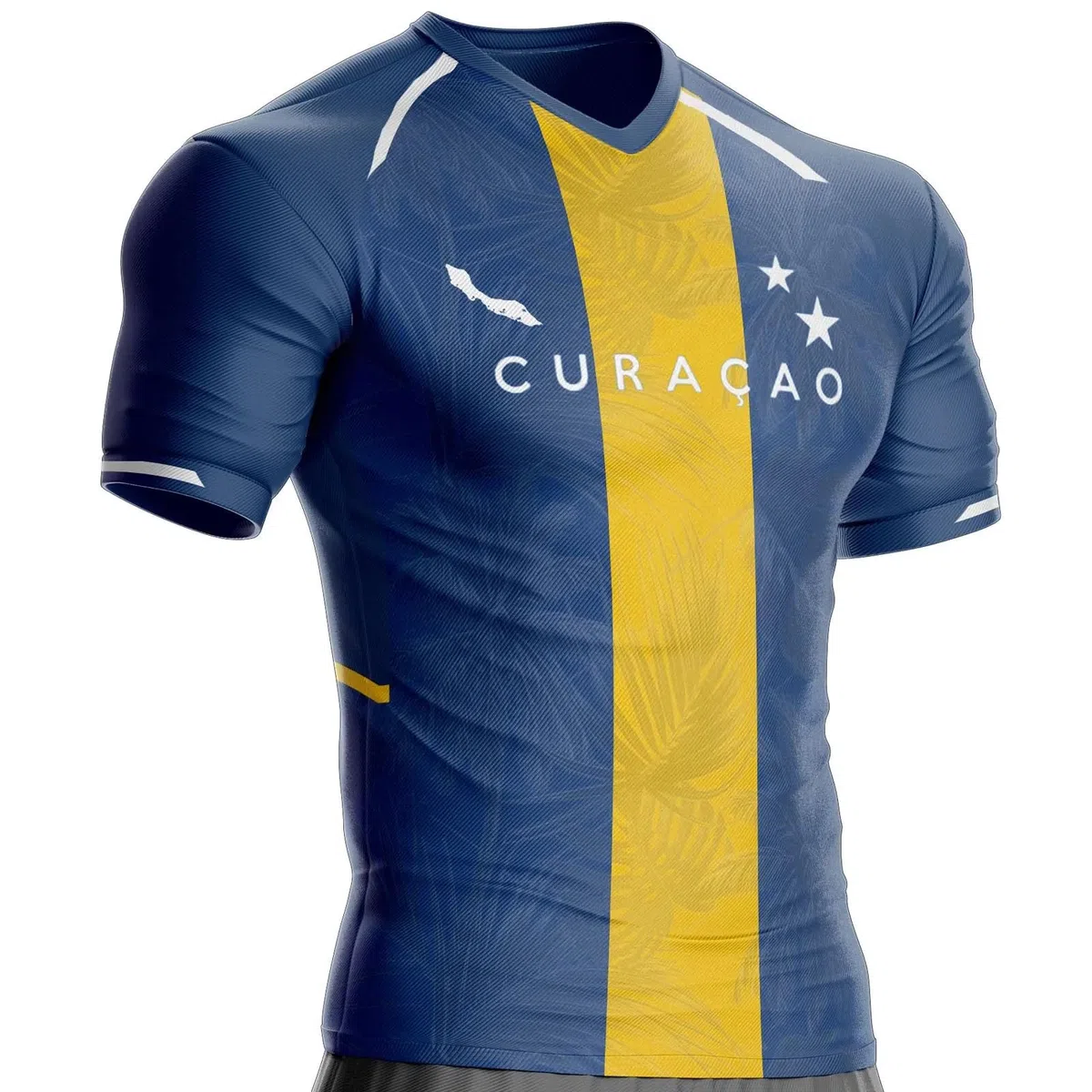 Camiseta Curacao Fútbol CR-63 Bandera, Azul